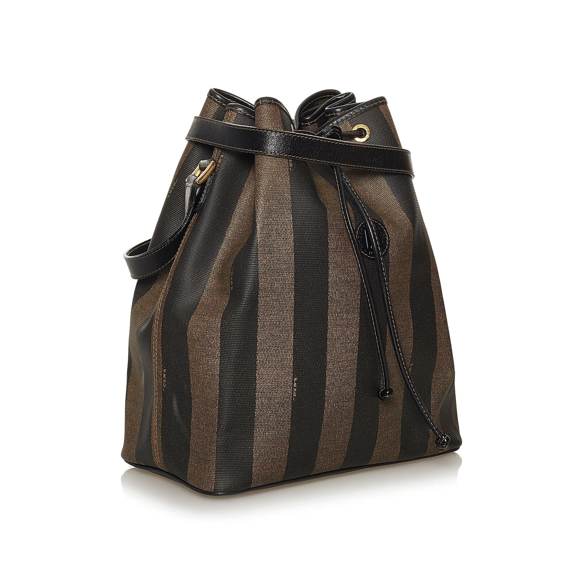 Fendi Pequin Bag Shg Bucket Shoulder Bag