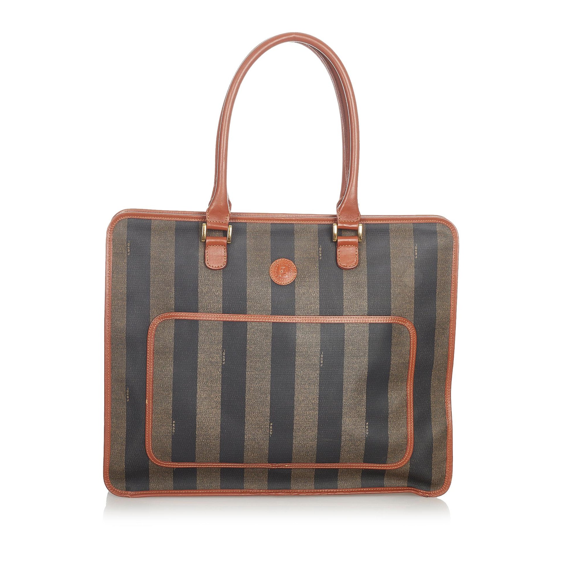 Fendi Pequin Tote Bag Shg Canvas Bag Shg 23641