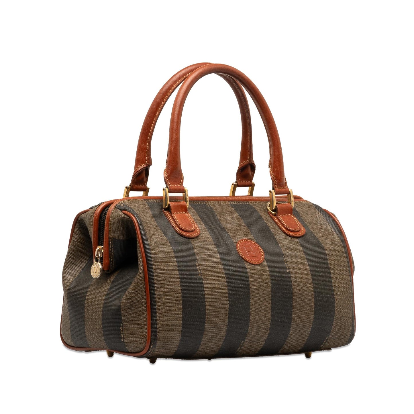 Fendi Pequin Handbag Shg M85B5A Satchel Bag