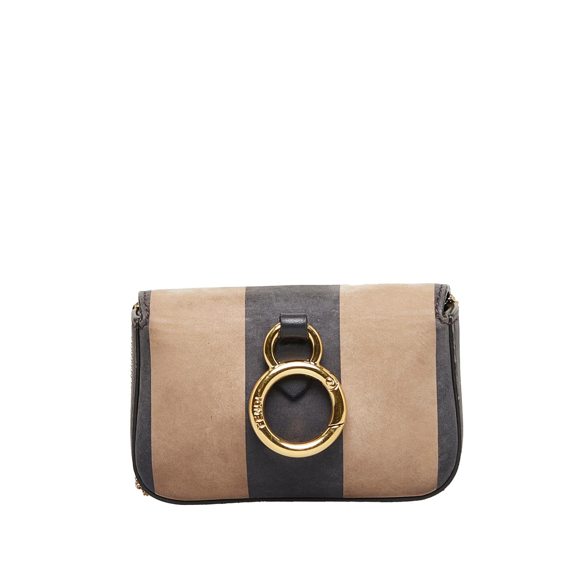 Fendi Pequin Nano Baguette Shg Rtcldh Crossbody Bag Shoulder Bag