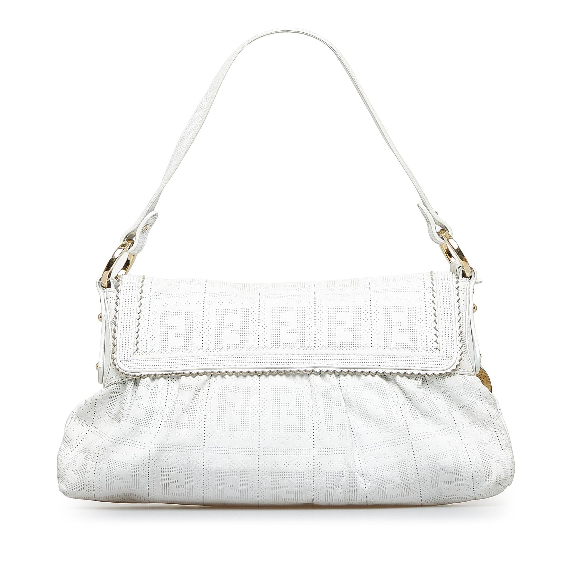 Fendi Perforated Chef Hobo Shg Wmf4Yt Shoulder Bag
