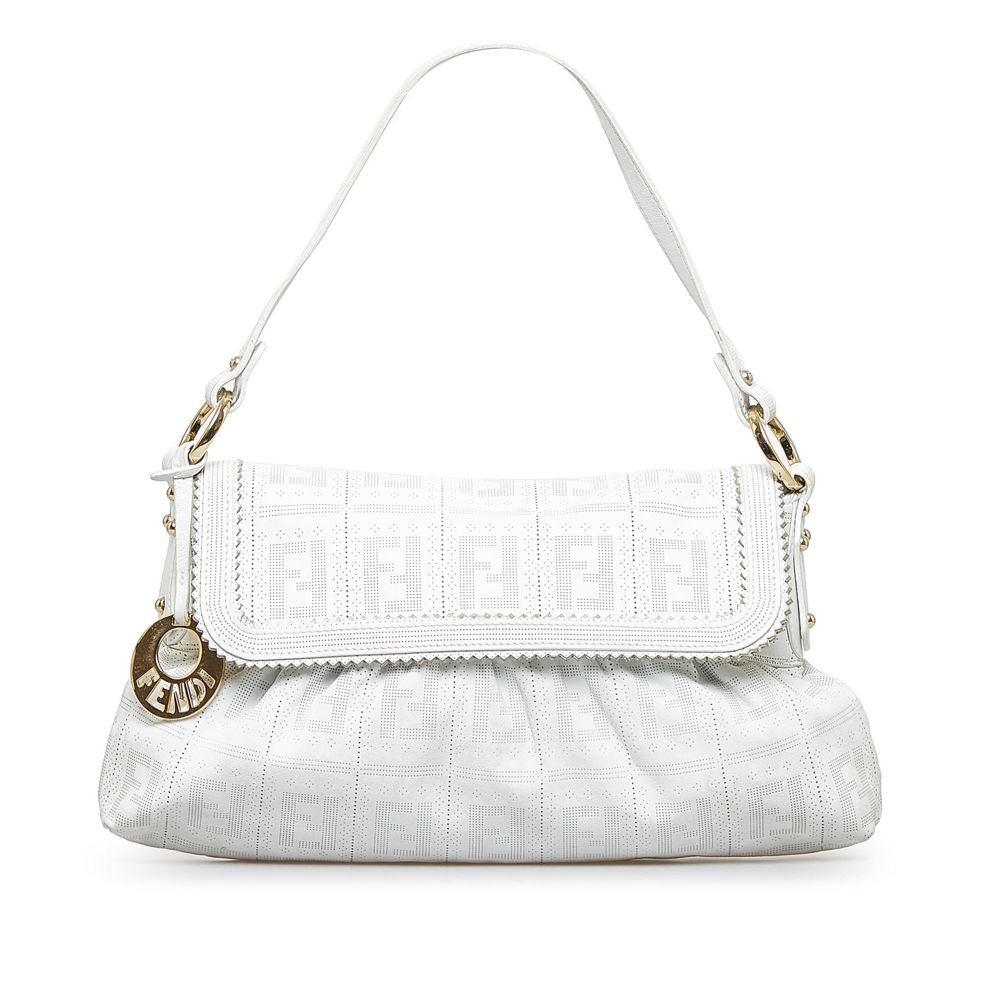 Fendi Perforated Chef Hobo Shg Wmf4Yt Shoulder Bag