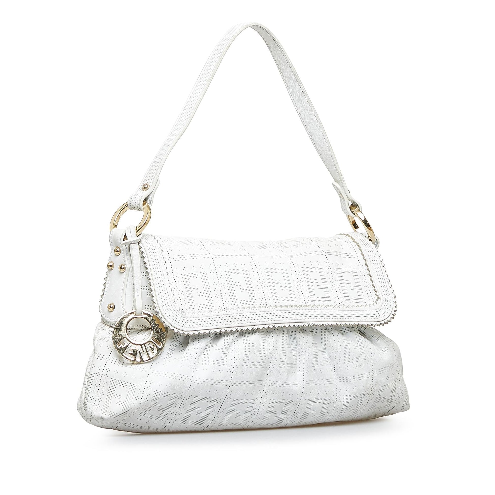 Fendi Perforated Chef Hobo Shg Wmf4Yt Shoulder Bag