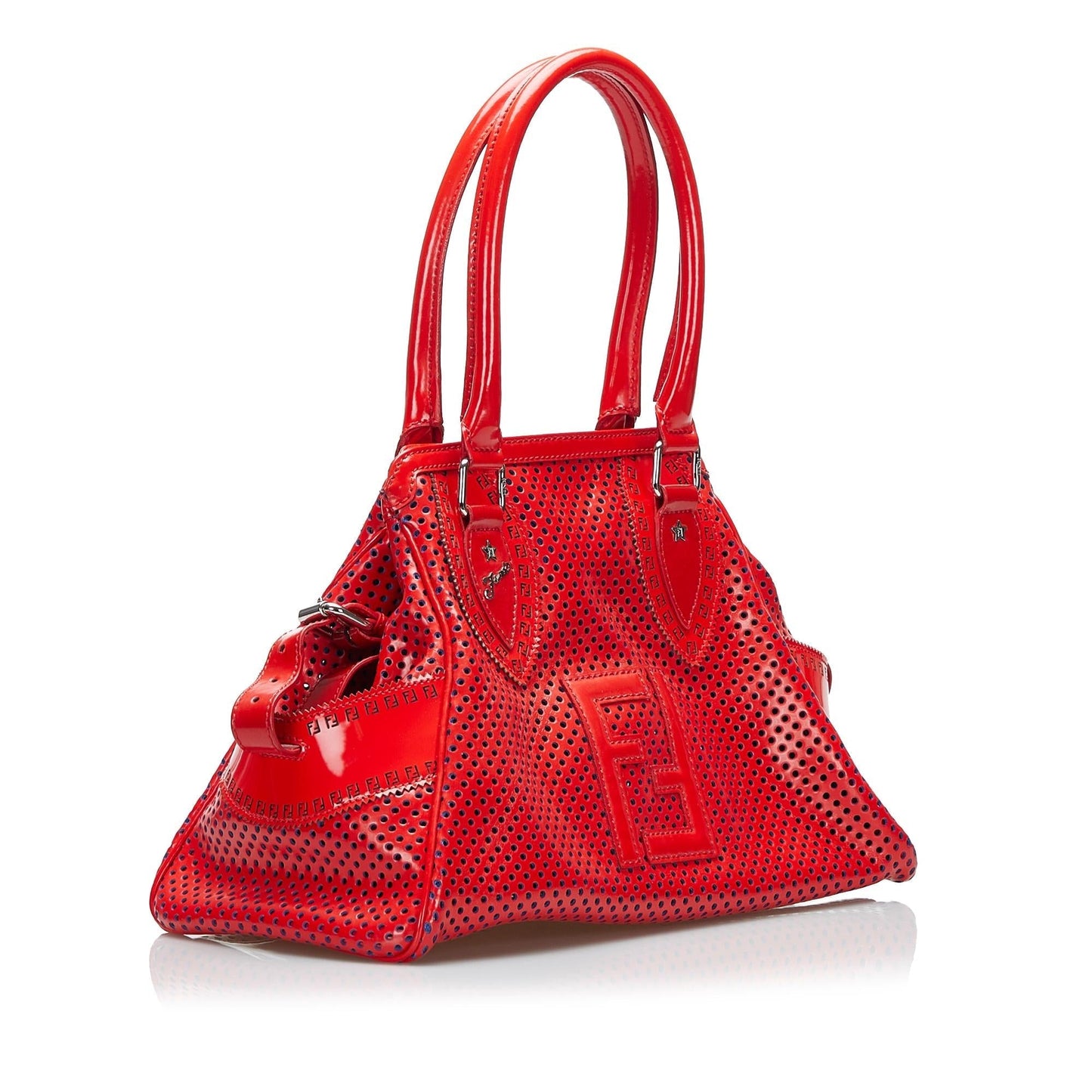 Fendi Perforated De Jour Handbag Shg Svcl4M Satchel Bag