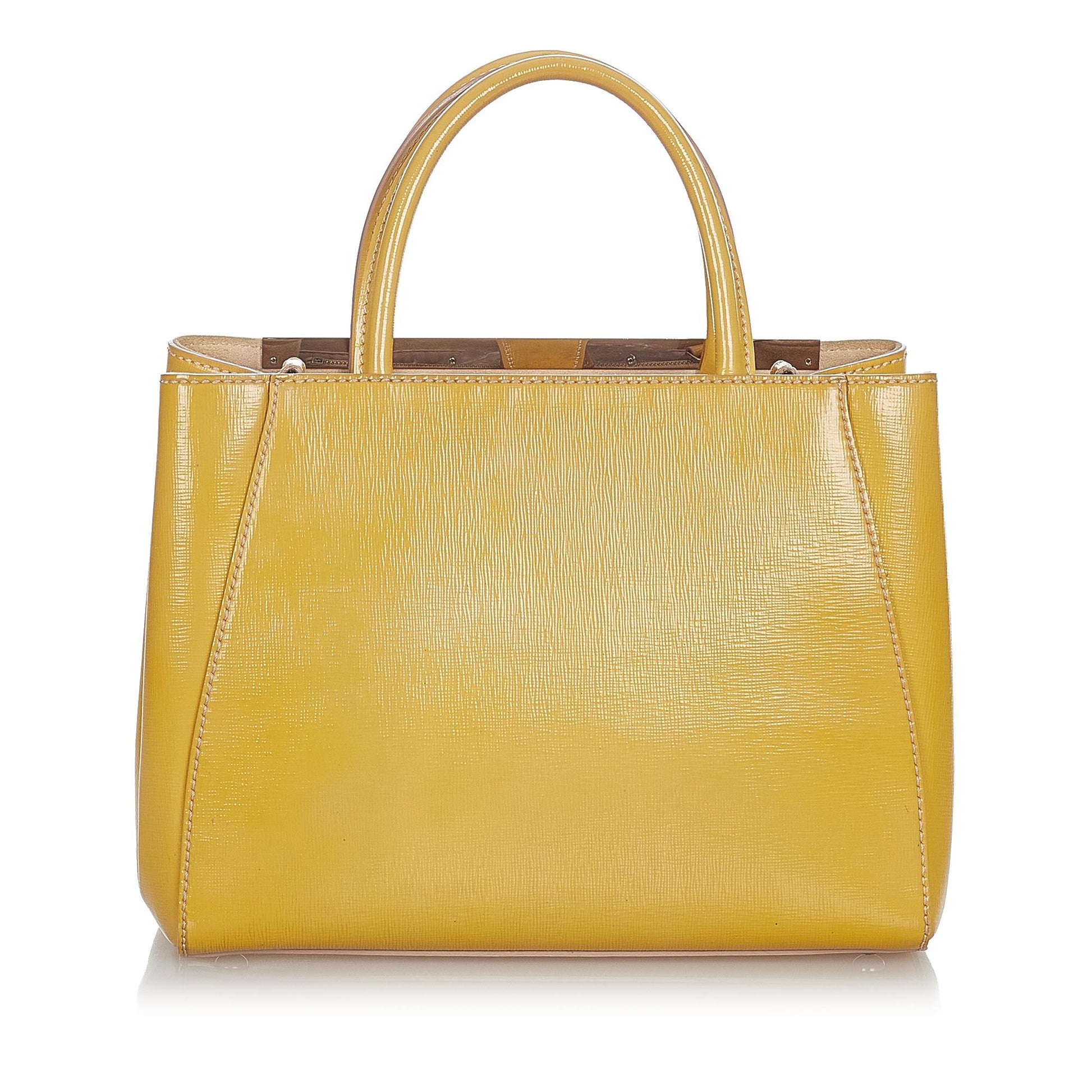 Fendi Petit 2Jours Handbag Shg Leather Satchel Bag Handbag Shg 31978