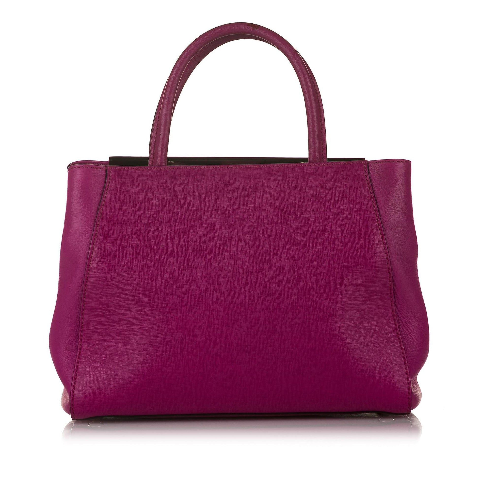 Fendi Petit 2Jours Handbag Shg Leather Satchel Bag