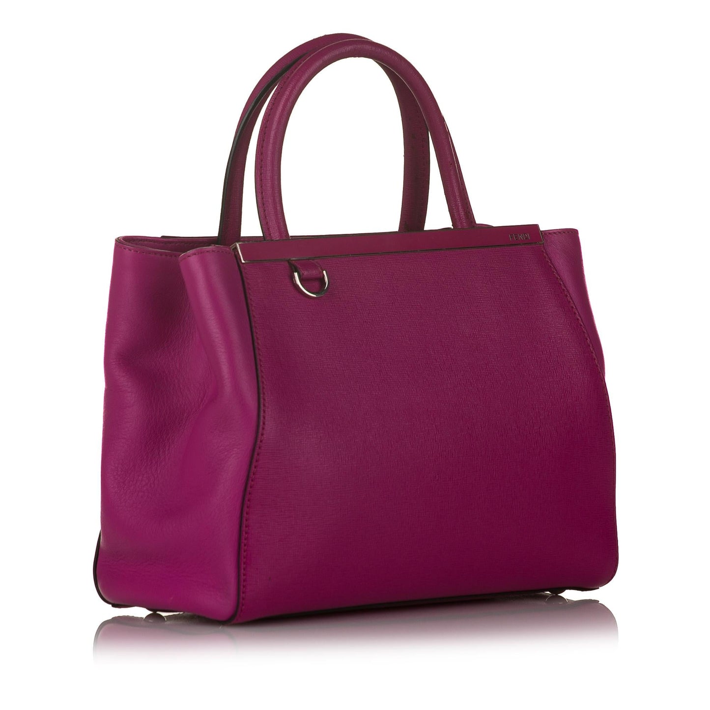 Fendi Petit 2Jours Handbag Shg Leather Satchel Bag