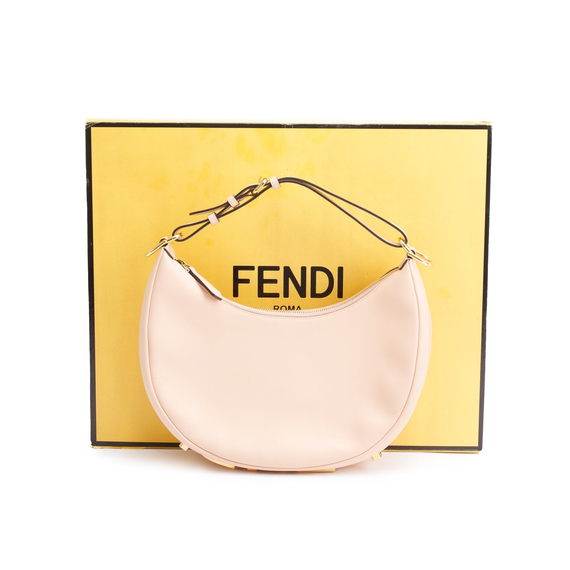 Fendi graphy Bag Leather Pink Travel Bag