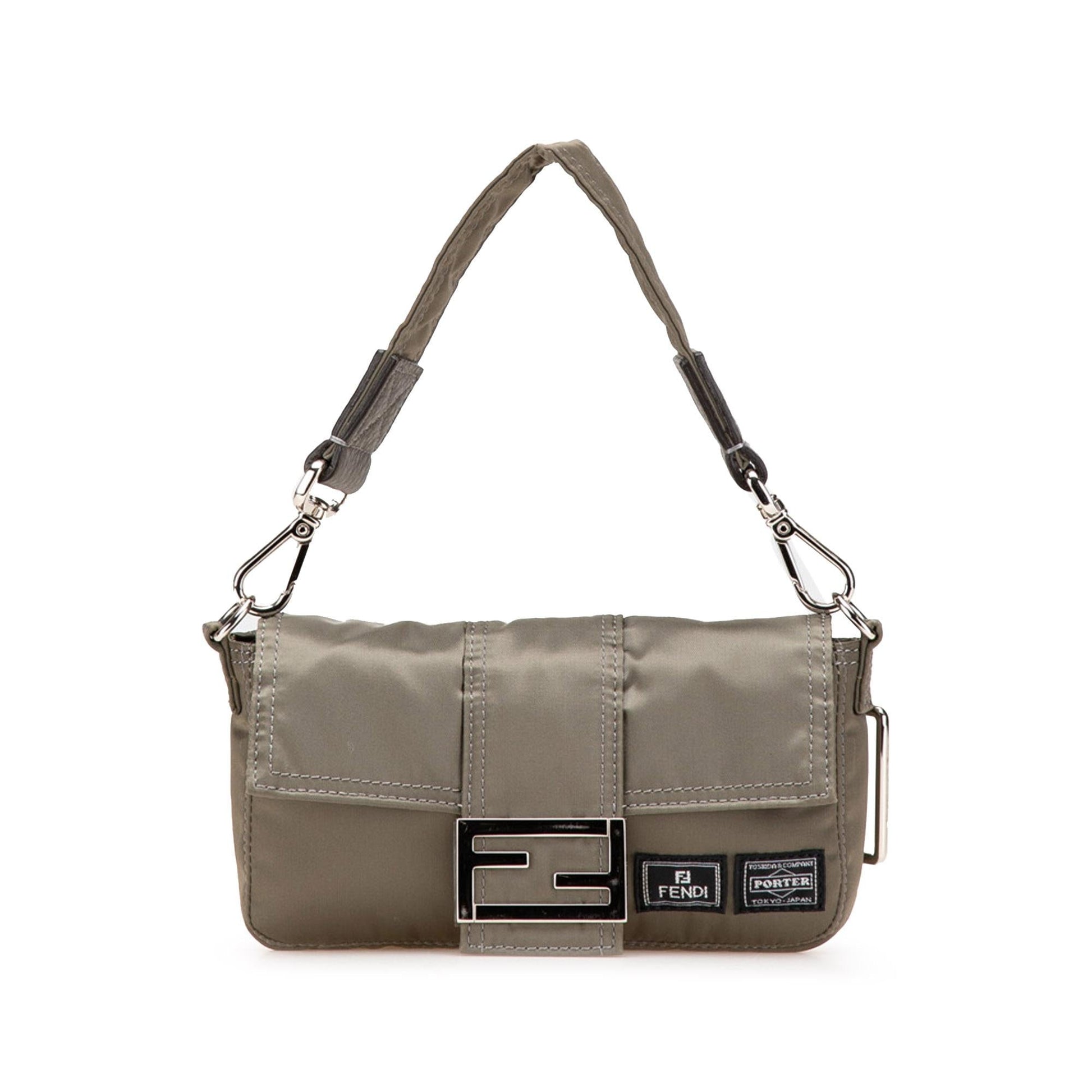 Fendi Porter Yoshida Baguette Satchel Nylon Satchel Bag Nylon Baguette Satchel