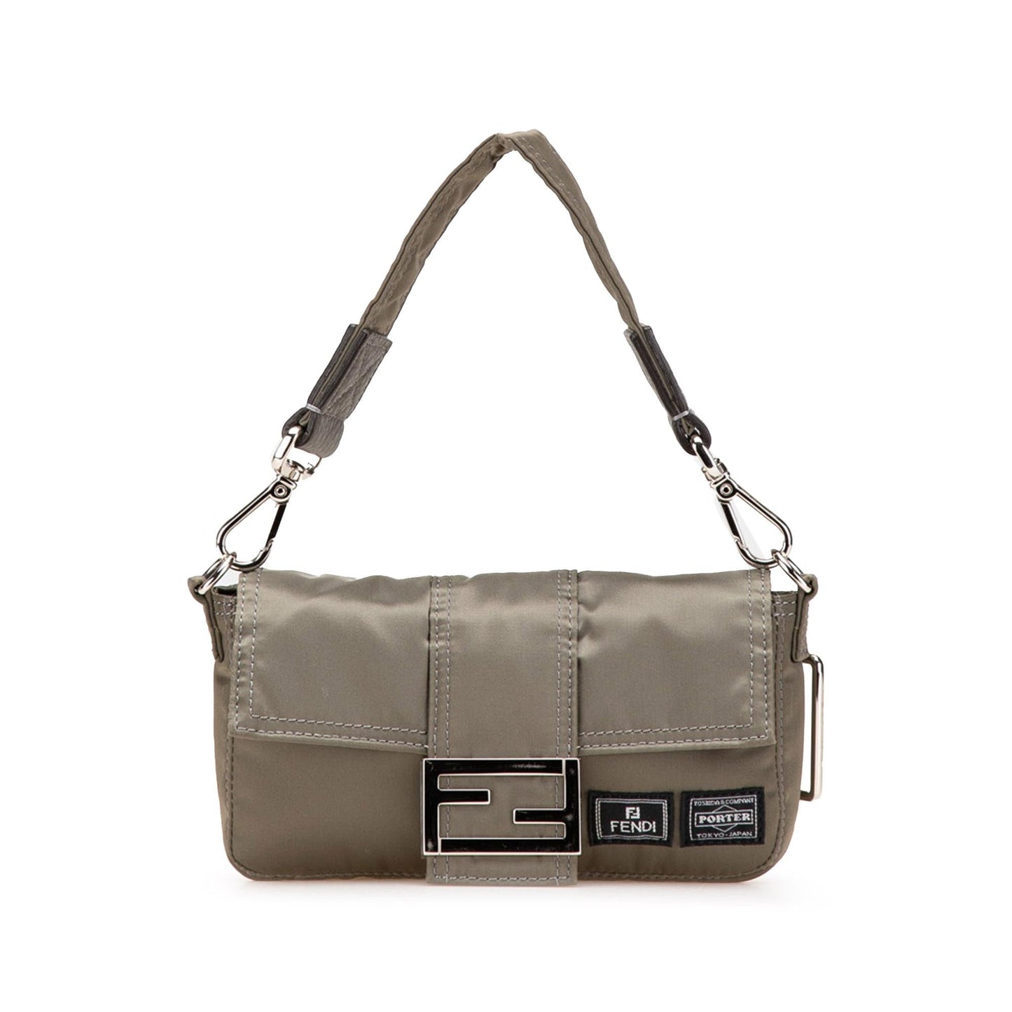 Fendi Porter Yoshida Baguette Satchel Nylon Satchel Bag