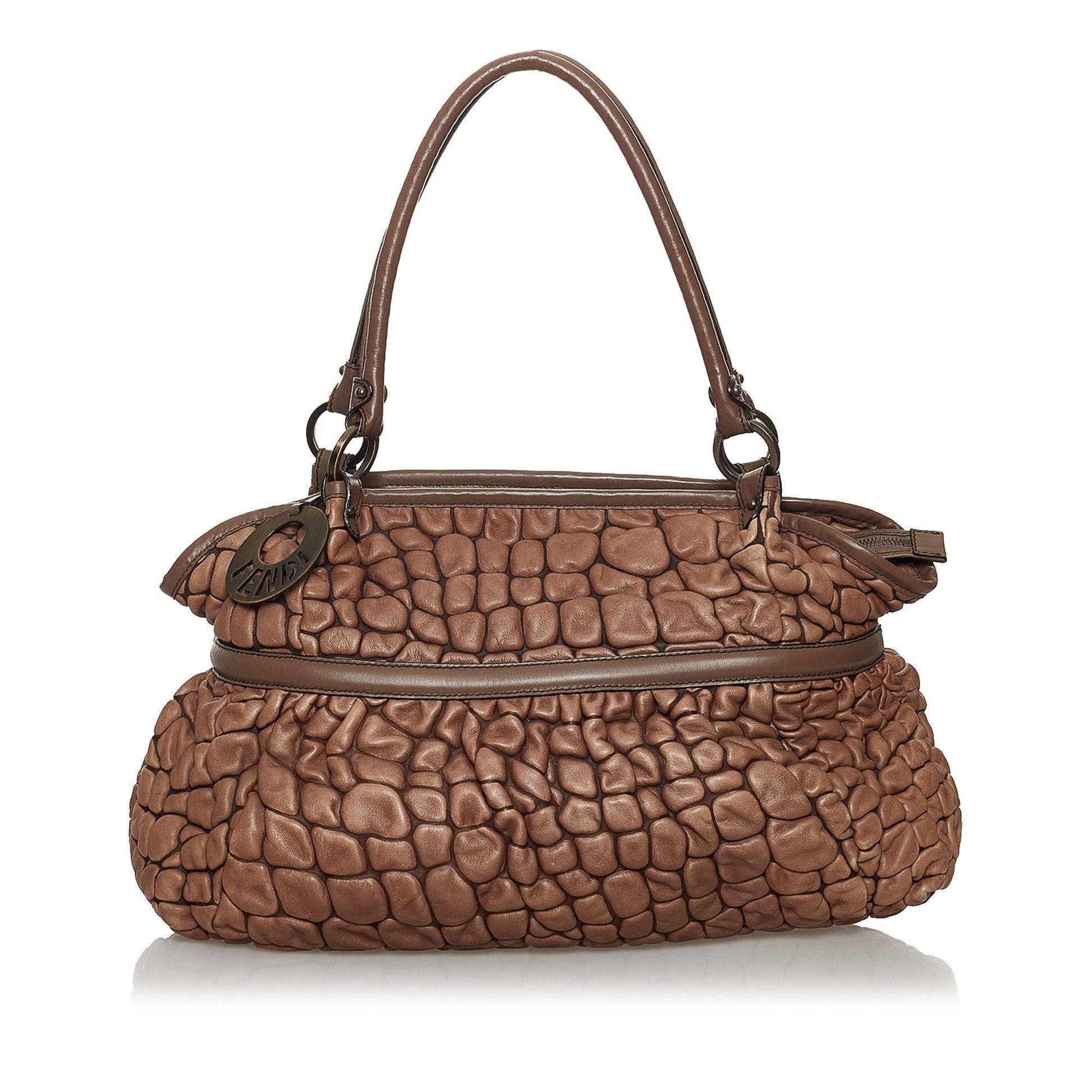 Fendi Puckered Bubble Chef Shoulder Bag Shg Leather Bag Shg 30185