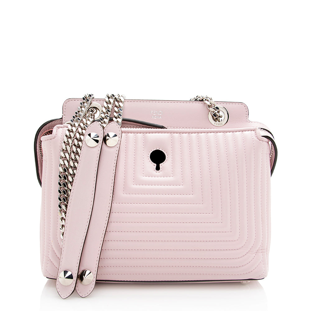 Fendi Dotcom Shoulder Bag Shf Leather Quilted Small