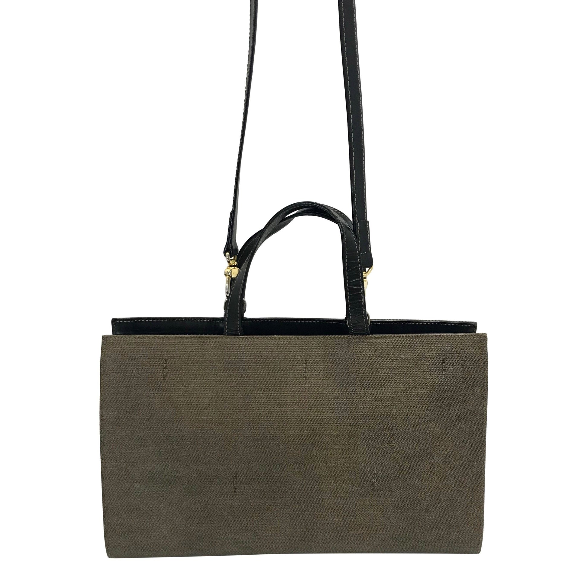 Fendi Roma Italy Tote Bag Logo