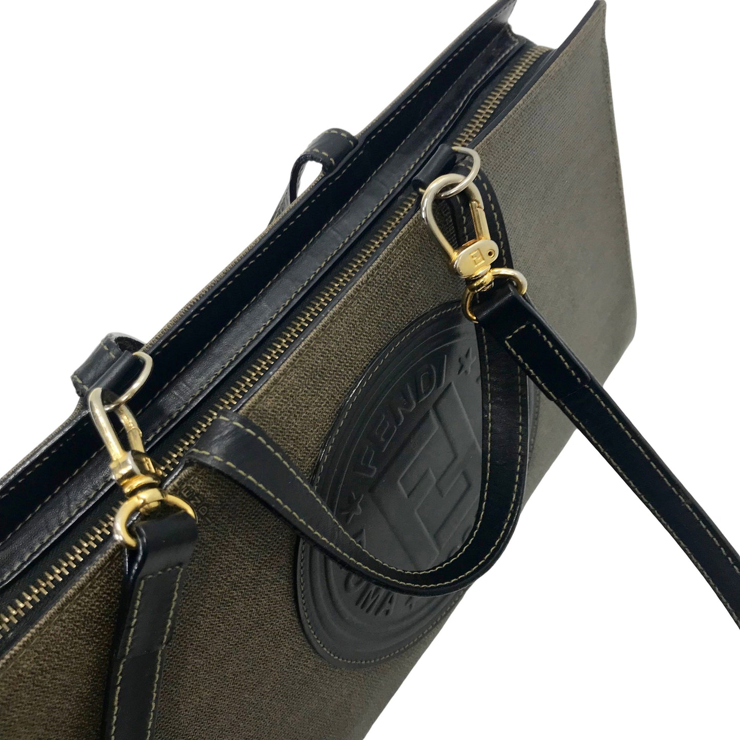 Fendi Roma Italy Tote Bag Logo