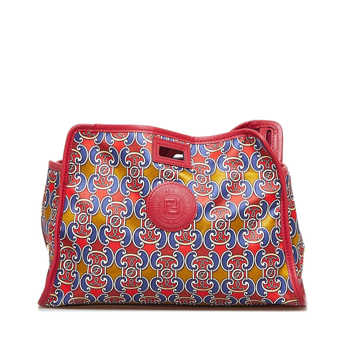 Fendi Royale Print Stamp Patch Runaway Handbag Shg Oveycy Satchel Bag