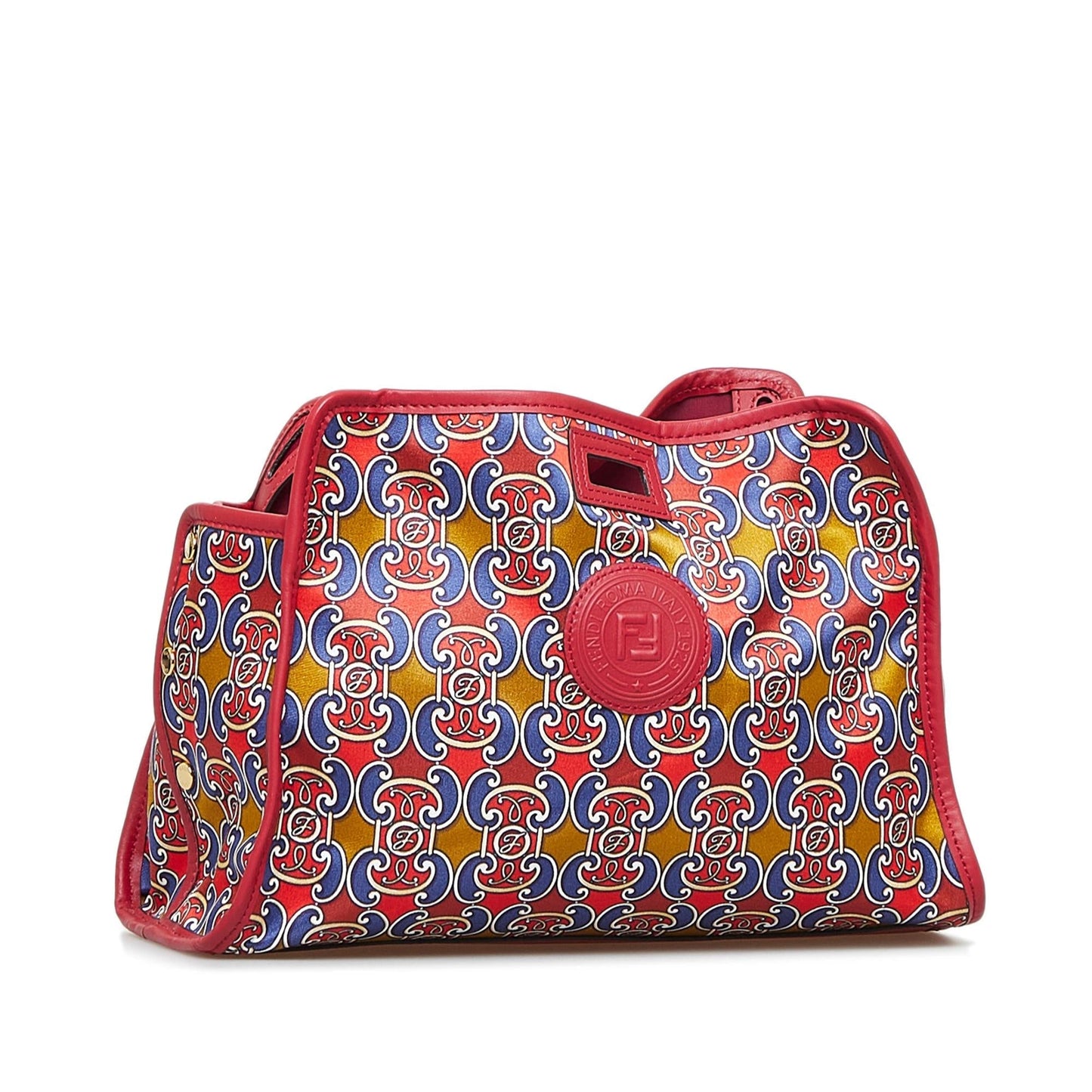 Fendi Royale Print Stamp Patch Runaway Handbag Shg Oveycy Satchel Bag