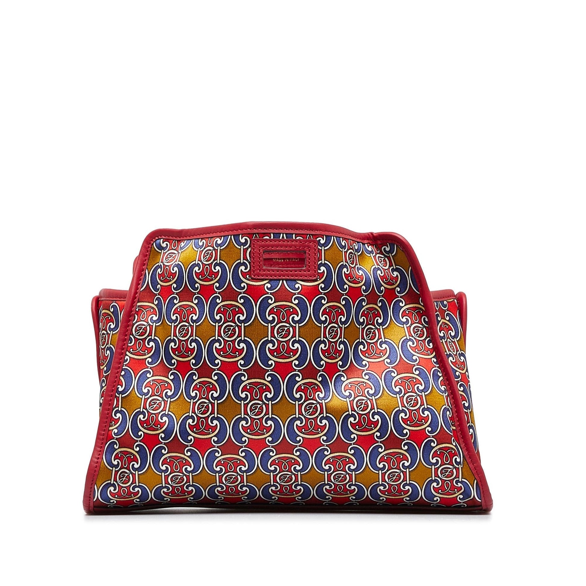 Fendi Royale Print Stamp Patch Runaway Handbag Shg Ssvdbs Satchel Bag