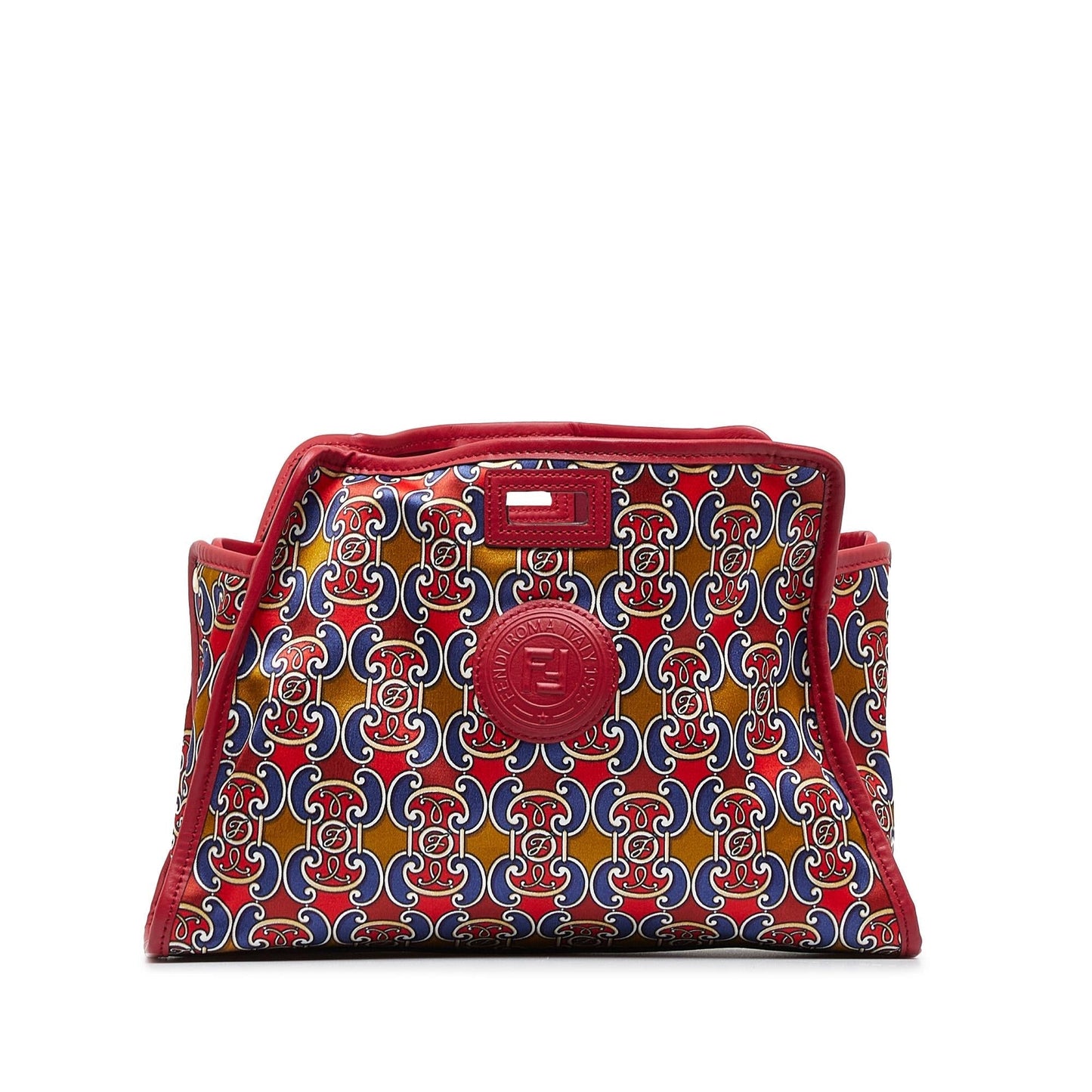 Fendi Royale Print Stamp Patch Runaway Handbag Shg Ssvdbs Satchel Bag