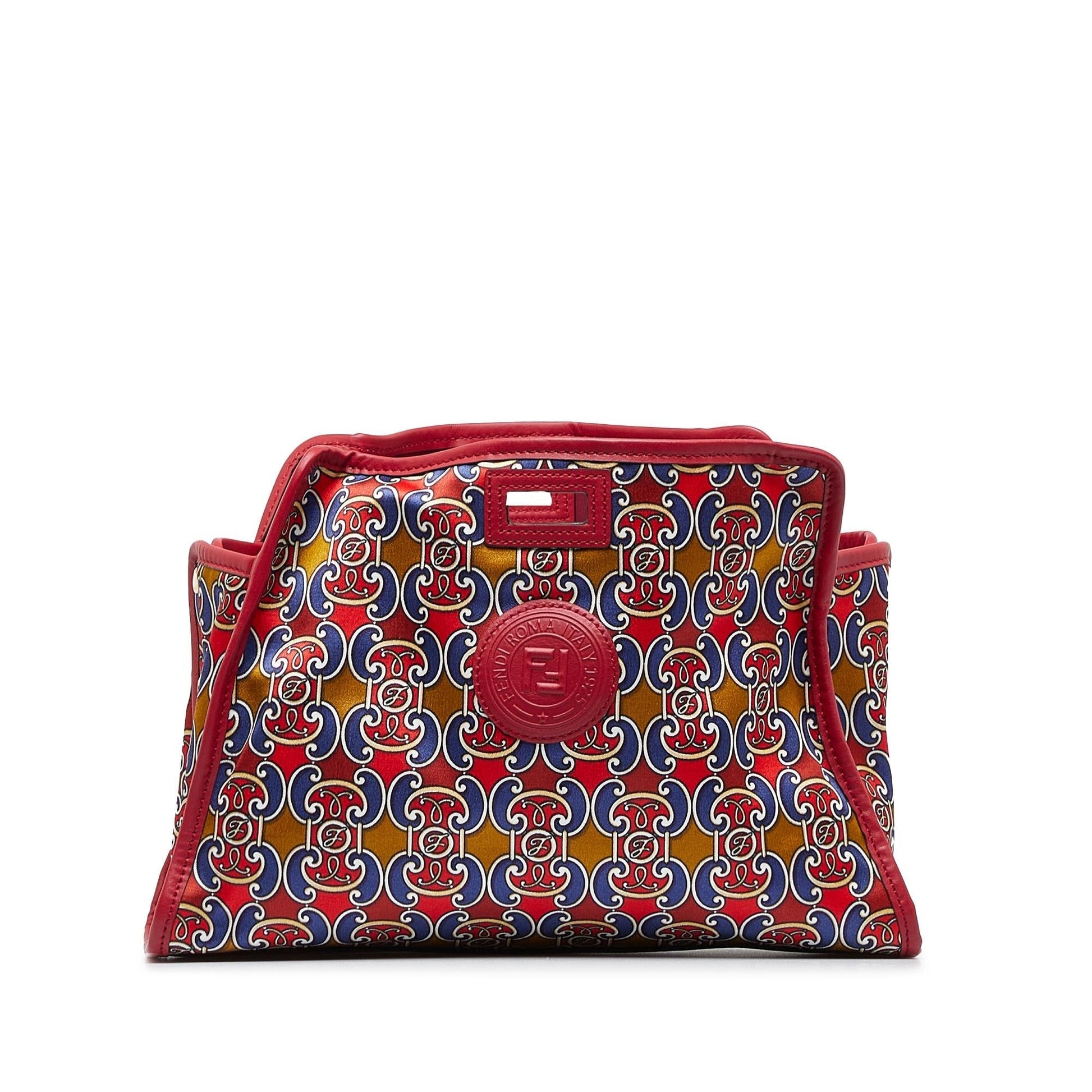 Fendi Royale Print Stamp Patch Runaway Handbag Shg Ssvdbs Satchel Bag