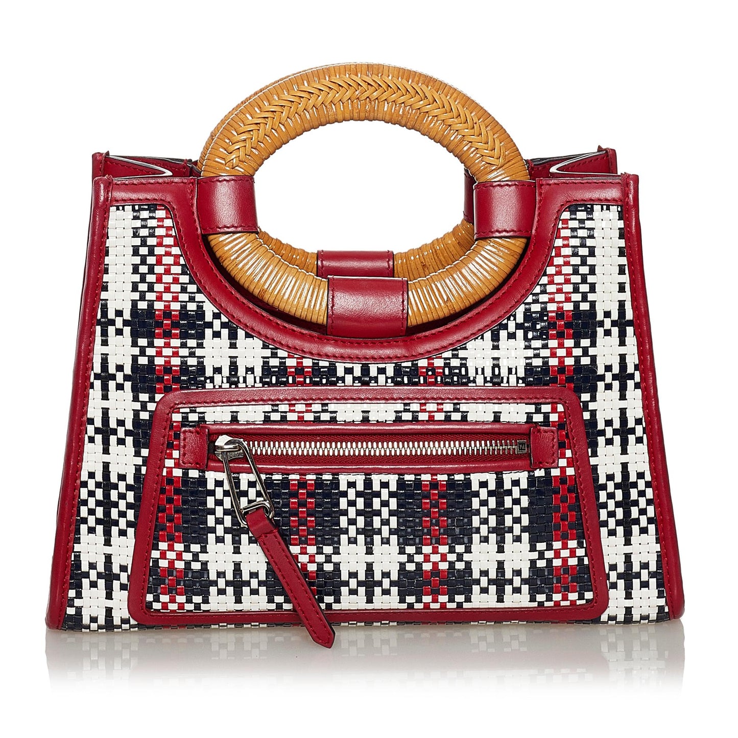 Fendi Runaway Tartan Plaid Satchel Shg Satchel Bag