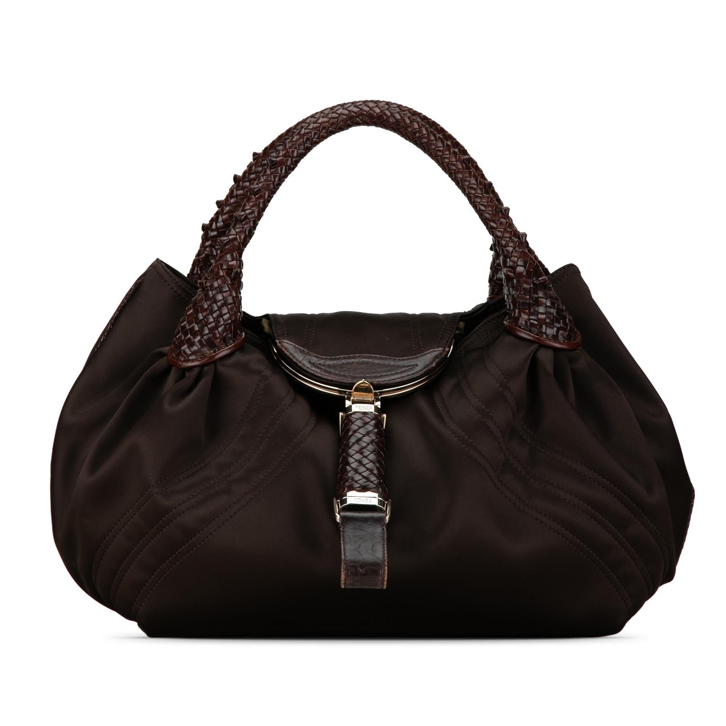 Fendi Spy Handbag Shg Bt9Epf Satin Satchel Bag
