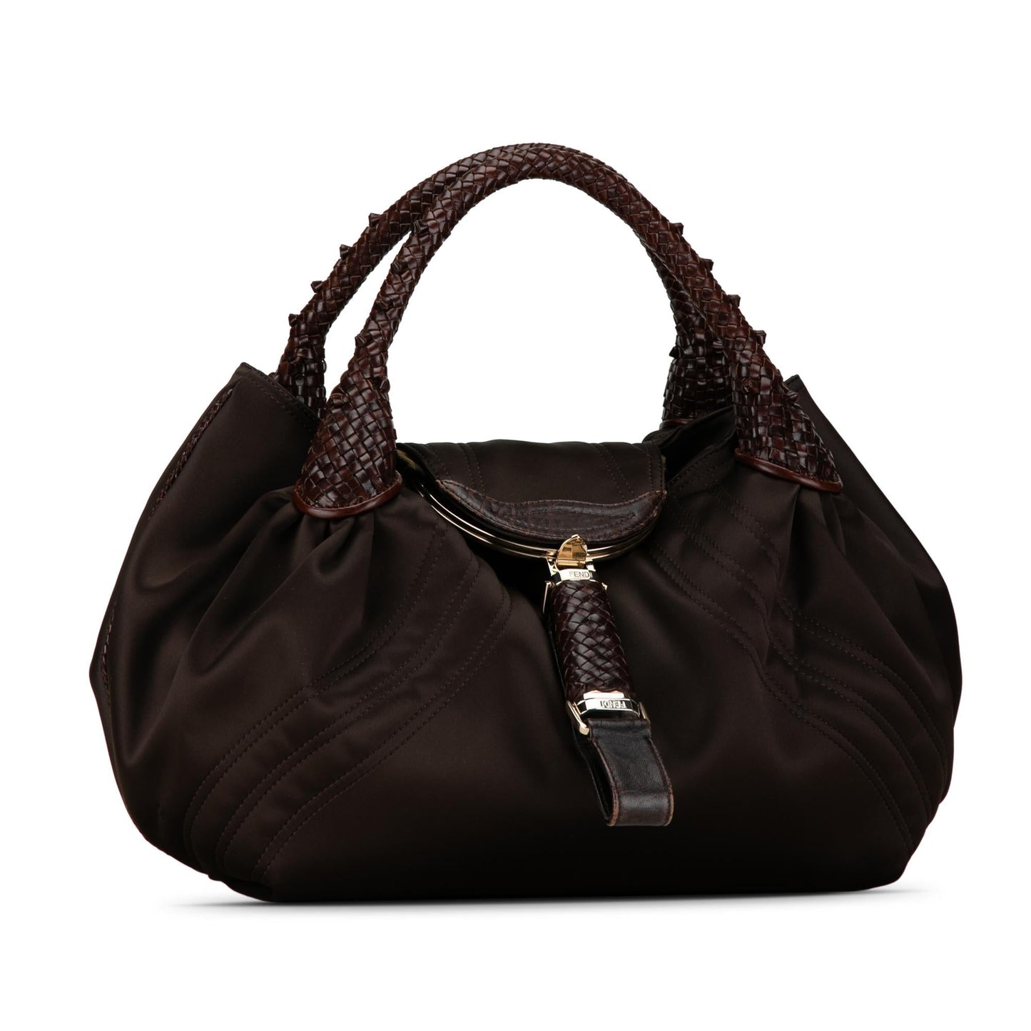 Fendi Spy Handbag Shg Bt9Epf Satin Satchel Bag