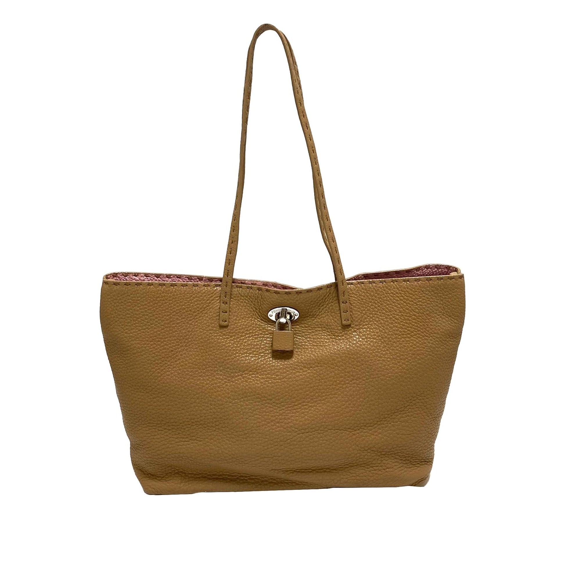 Fendi Selleria Carla Tote Bag Shg Leather