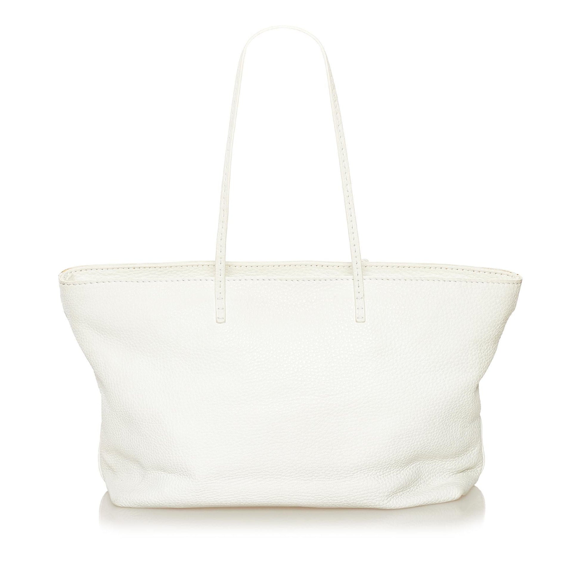 Fendi Selleria Tote Bag Shg Leather Embossed