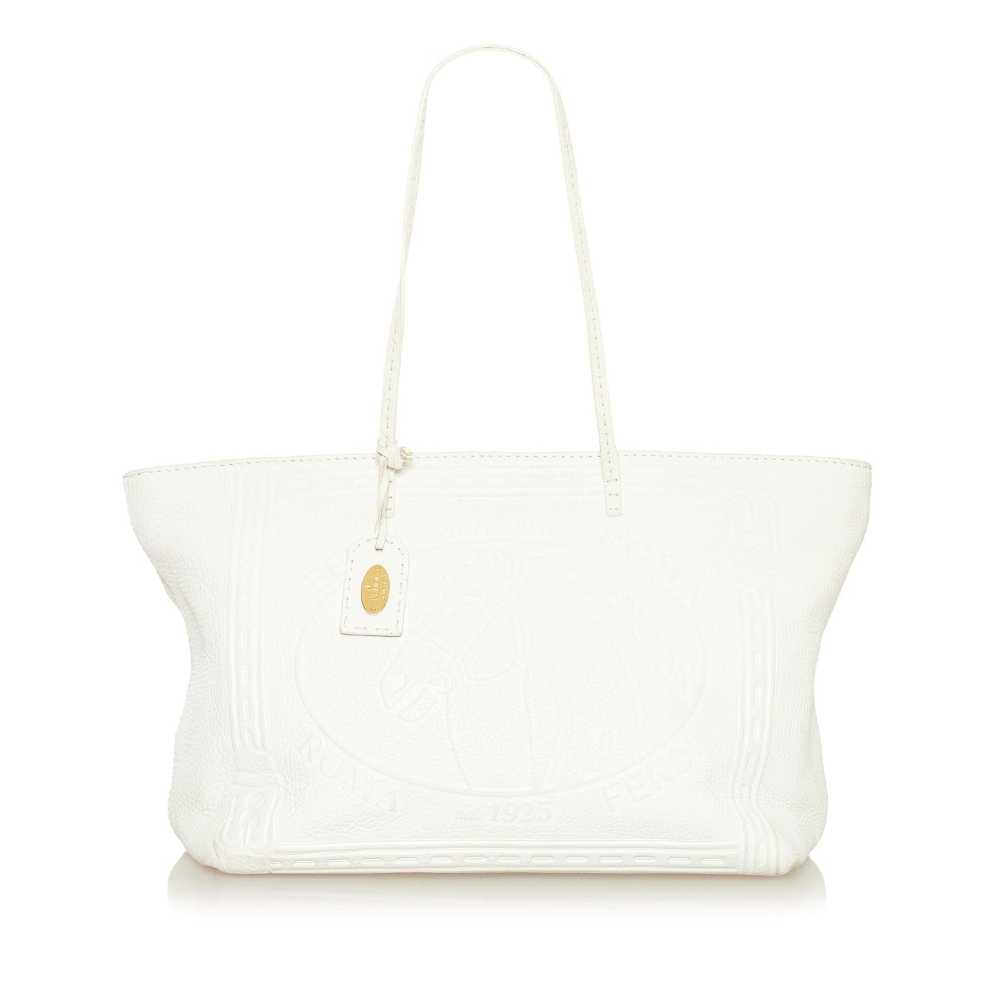 Fendi Selleria Tote Bag Shg Leather Embossed