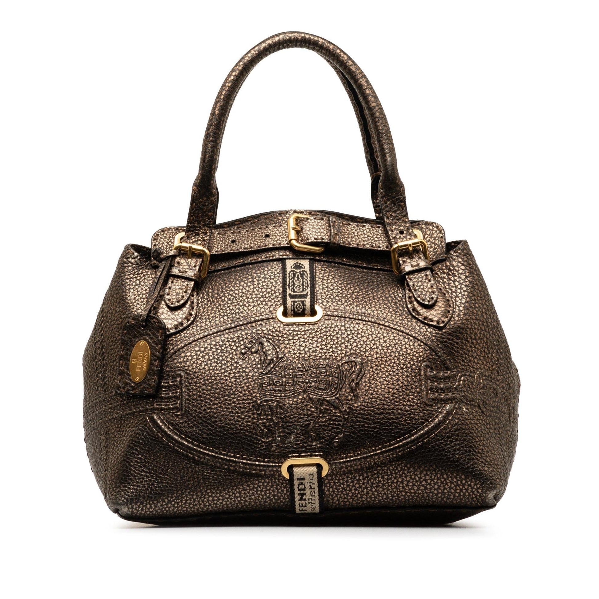 Fendi Selleria Grand Borghese Handbag Shg Fsctsq Satchel Bag