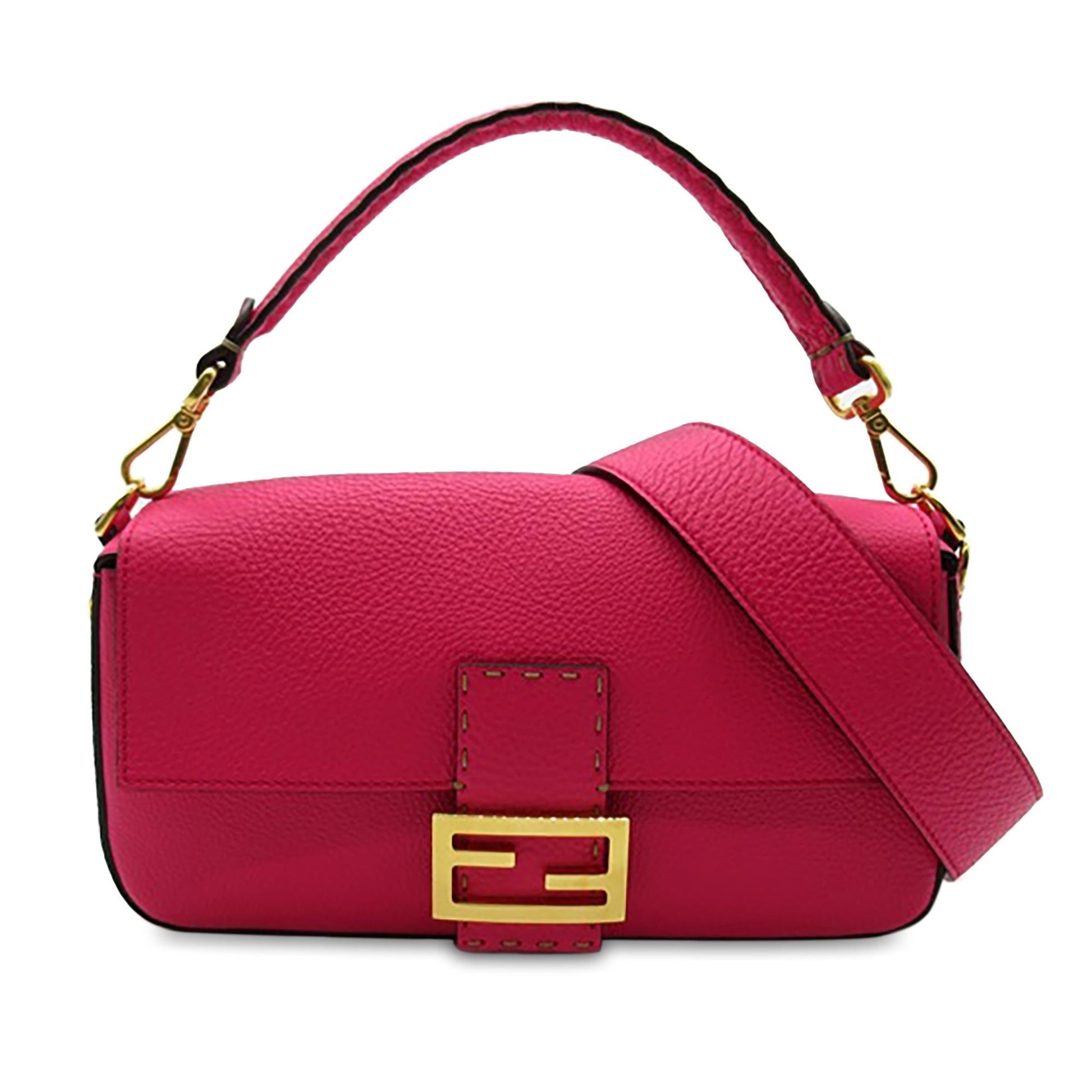 Fendi Selleria Baguette Shg K8Cefa Satchel Bag Leather
