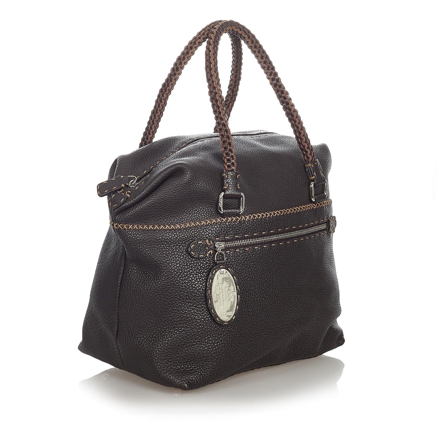 Fendi Selleria Handbag Shg Leather Satchel Bag Handbag Shg 23573