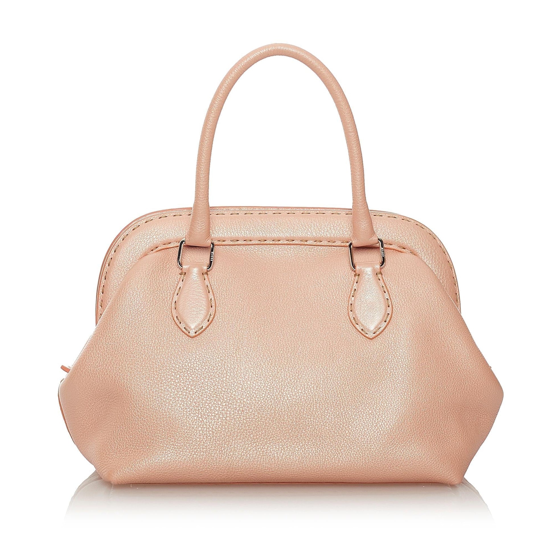 Fendi Selleria Handbag Shg Leather Satchel Bag Handbag Shg 27467