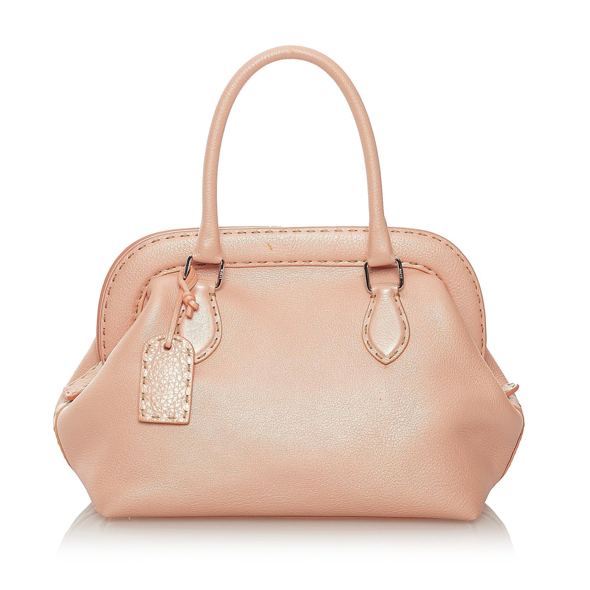 Fendi Selleria Handbag Shg Leather Satchel Bag Handbag Shg 27467