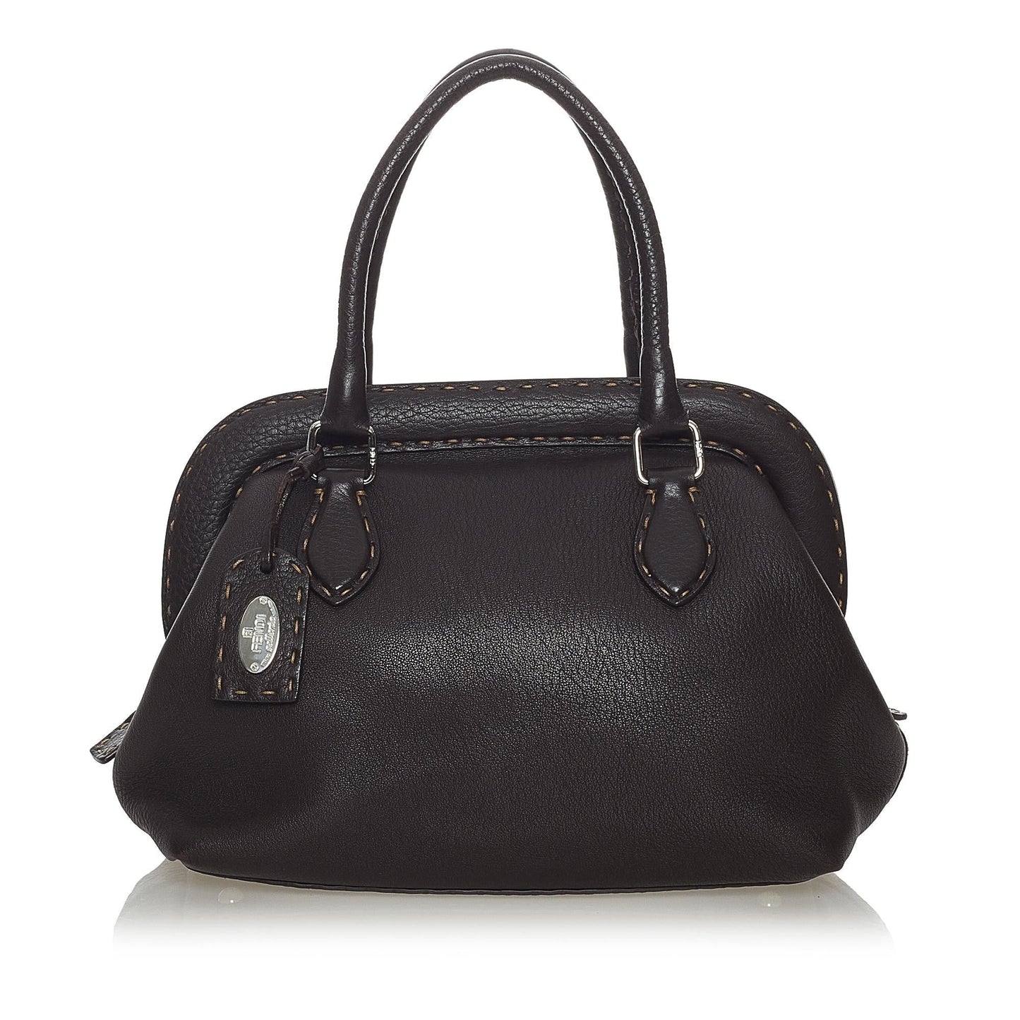 Fendi Selleria Handbag Shg Leather Satchel Bag Handbag Shg 28118
