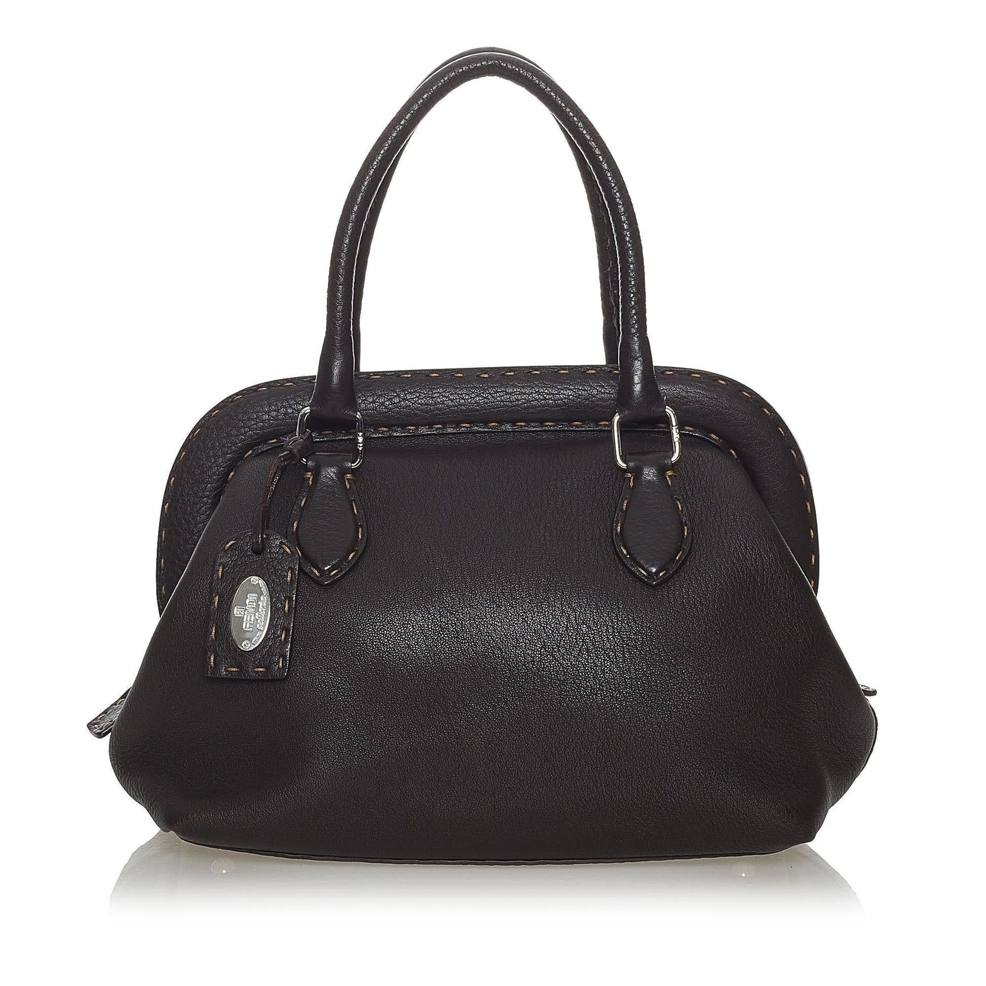Fendi Selleria Handbag Shg Leather Satchel Bag Handbag Shg 28118