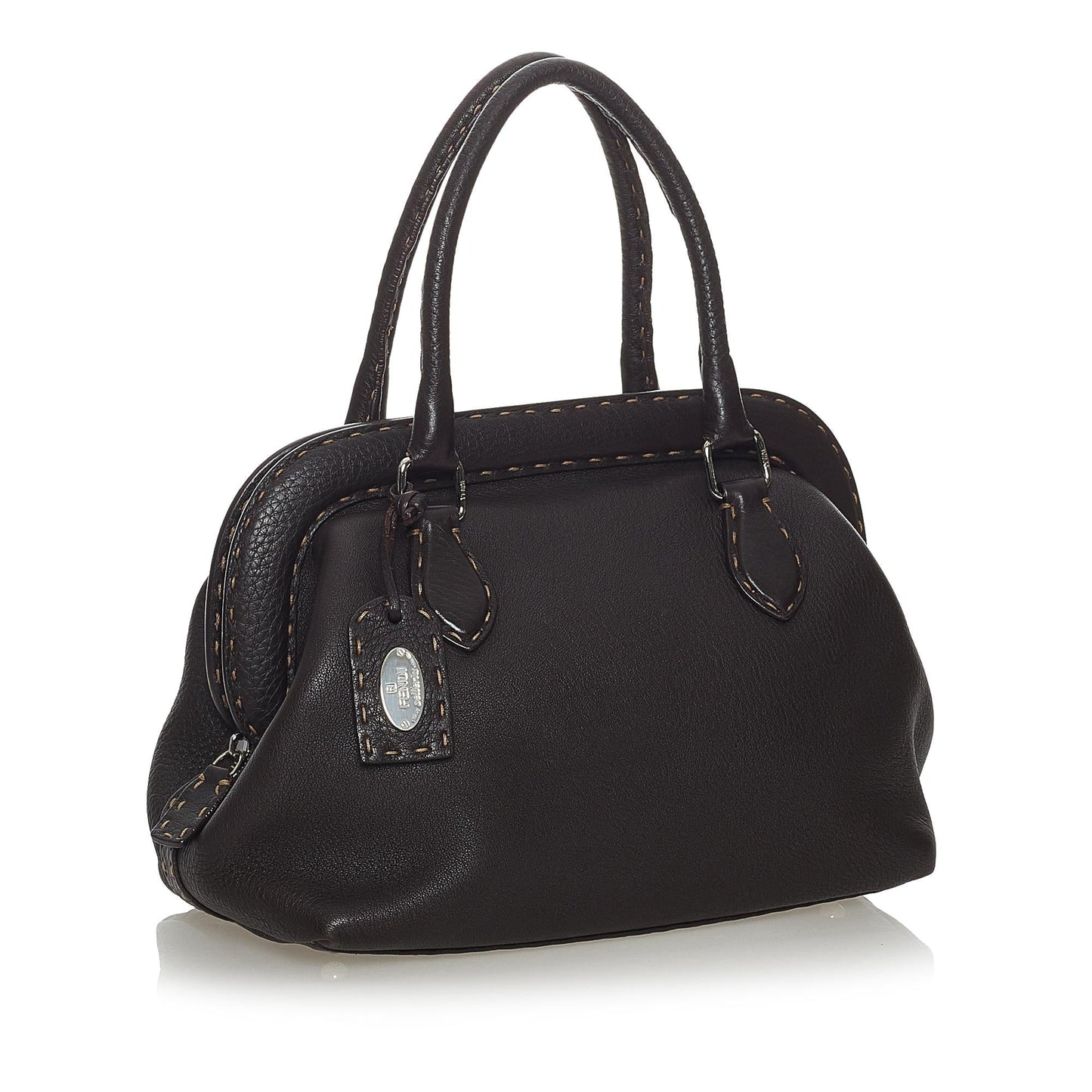 Fendi Selleria Handbag Shg Leather Satchel Bag Handbag Shg 28118