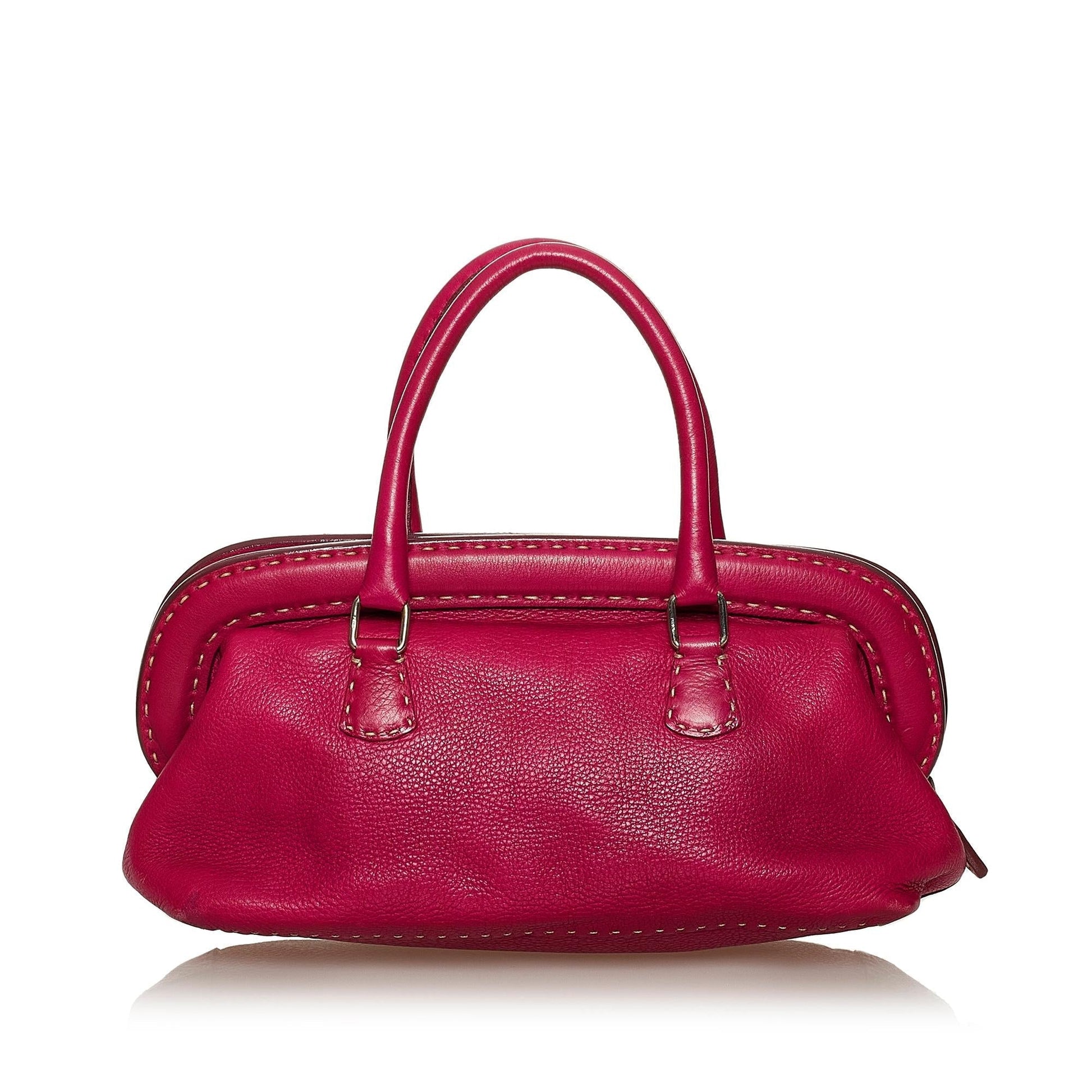 Fendi Selleria Handbag Shg Leather Satchel Bag Handbag Shg 28758