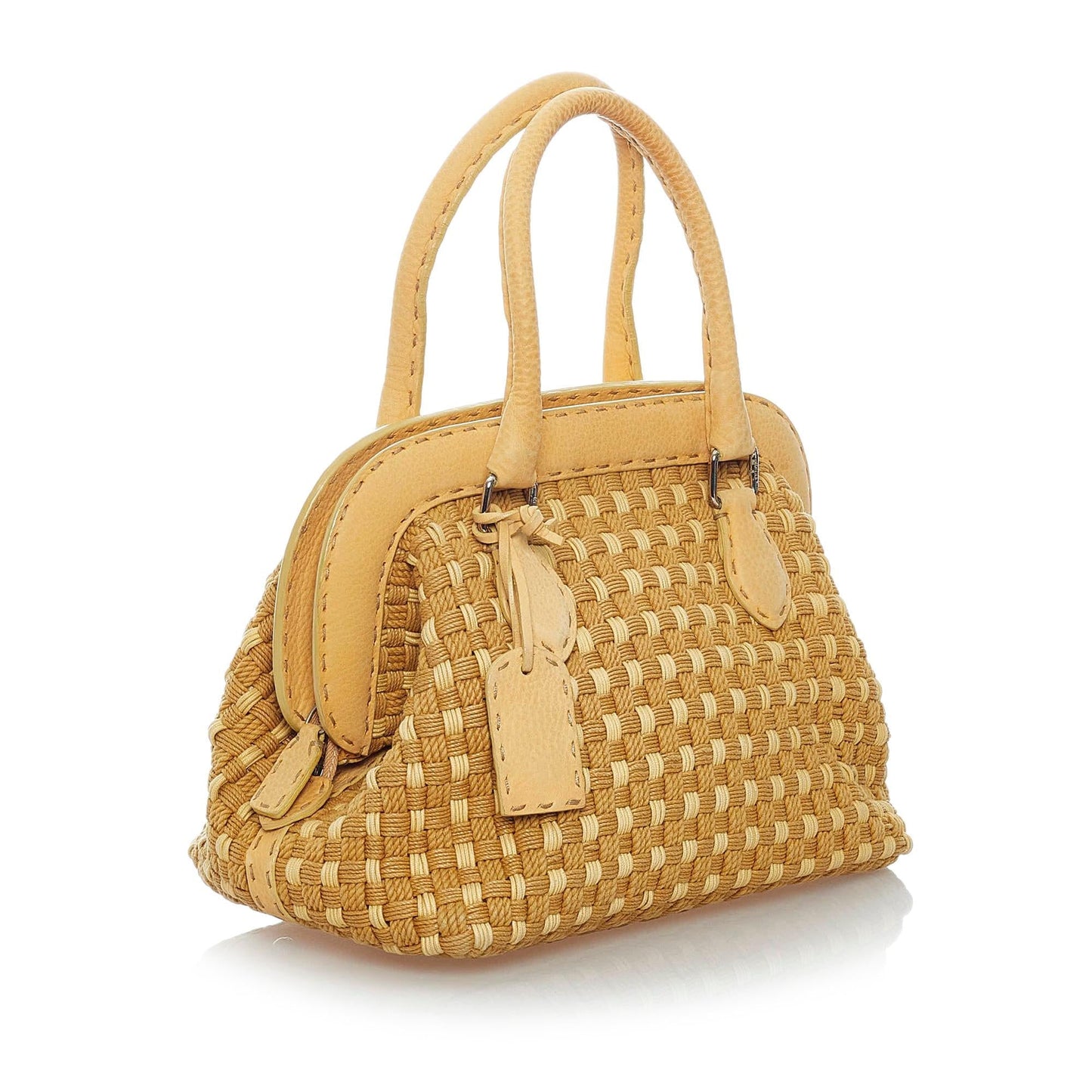 Fendi Selleria Handbag Shg Leather Satchel Bag Handbag Shg 30633