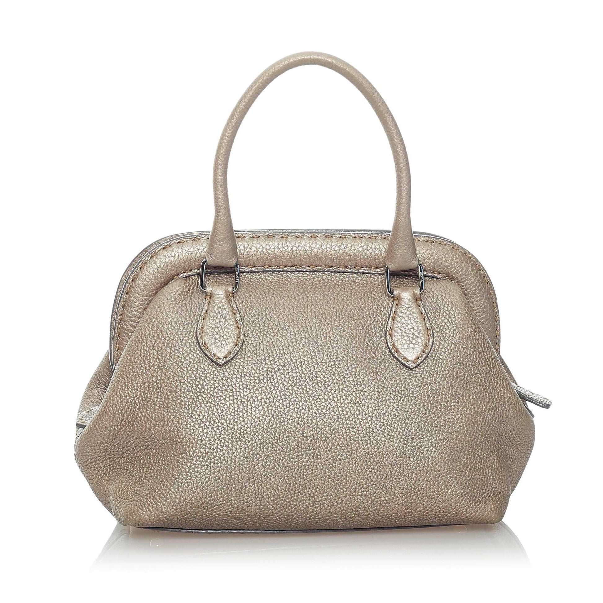 Fendi Selleria Handbag Shg Leather Satchel Bag Handbag Shg 31221