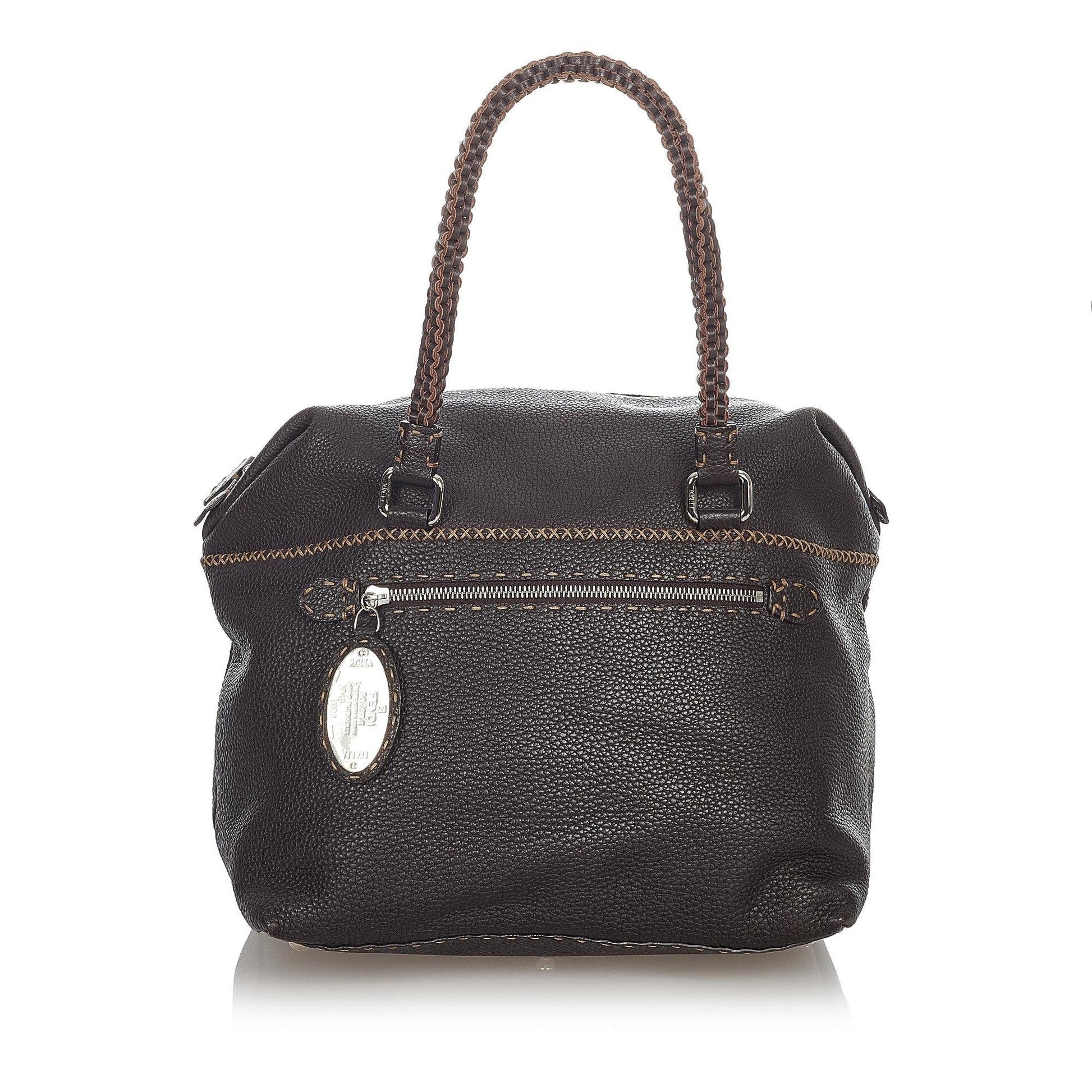 Fendi Selleria Handbag Shg Leather Satchel Bag Handbag Shg 31787