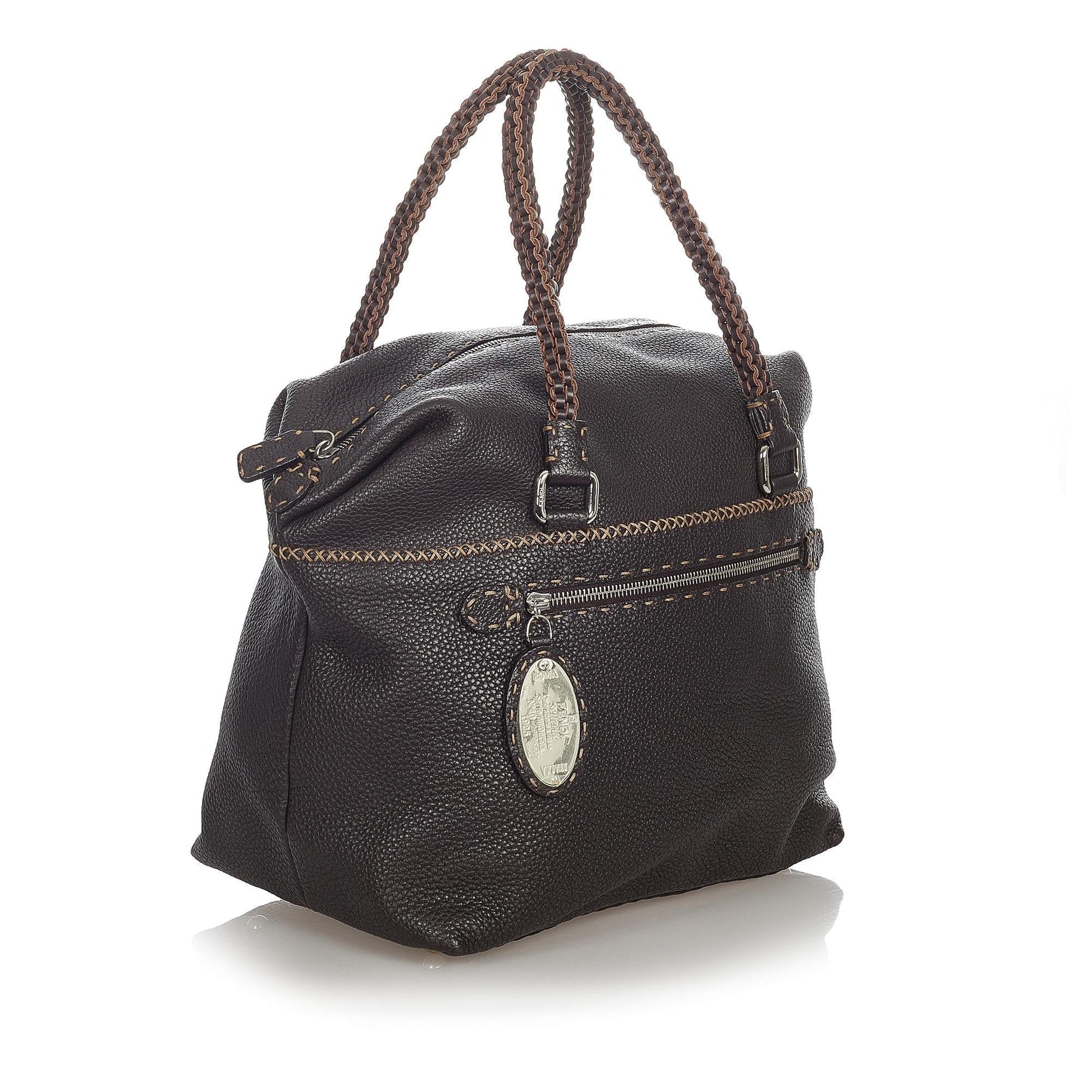Fendi Selleria Handbag Shg Leather Satchel Bag Handbag Shg 31787