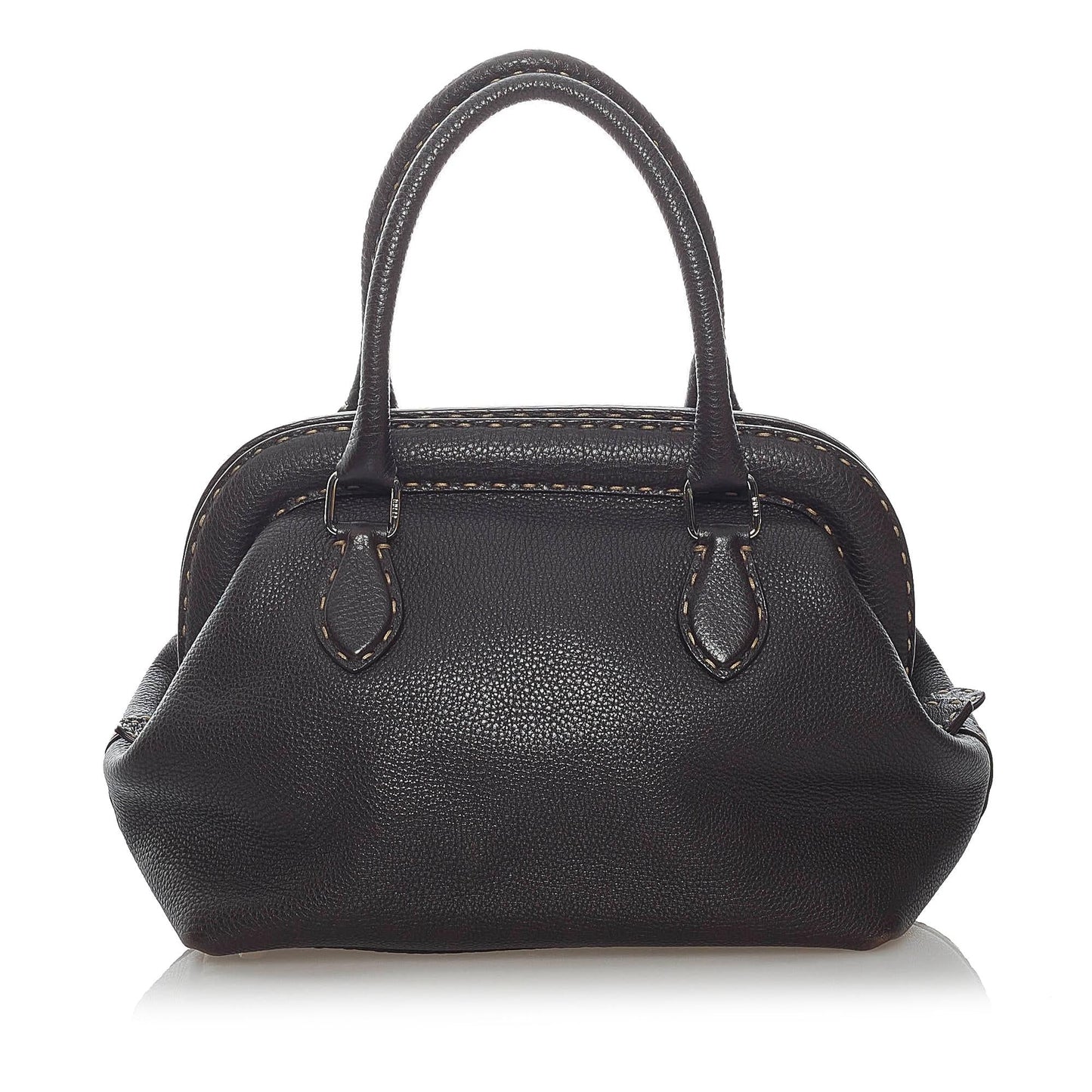 Fendi Selleria Handbag Shg Leather Satchel Bag Handbag Shg 37198