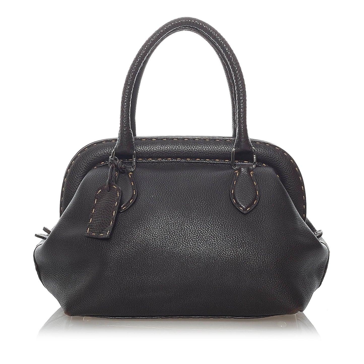 Fendi Selleria Handbag Shg Leather Satchel Bag Handbag Shg 37198
