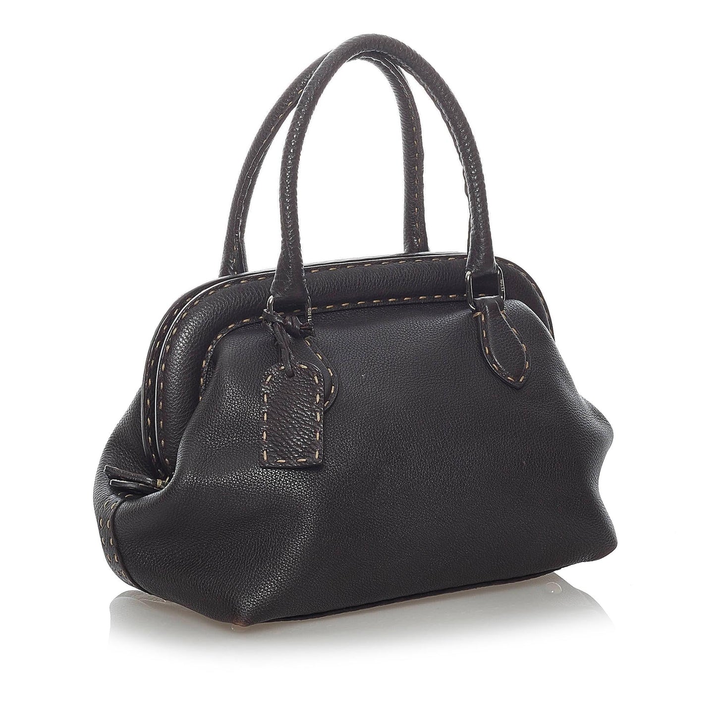 Fendi Selleria Handbag Shg Leather Satchel Bag Handbag Shg 37198