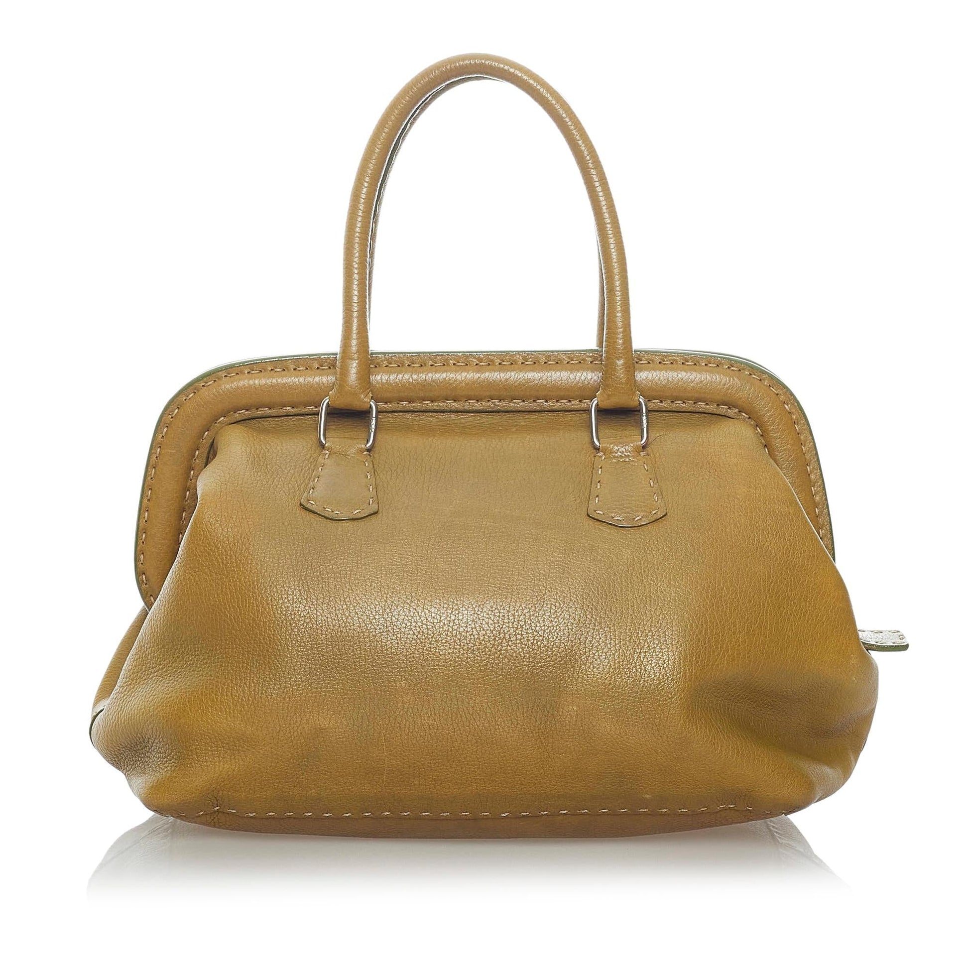 Fendi Selleria Handbag Shg Wikbxq Leather Satchel Bag