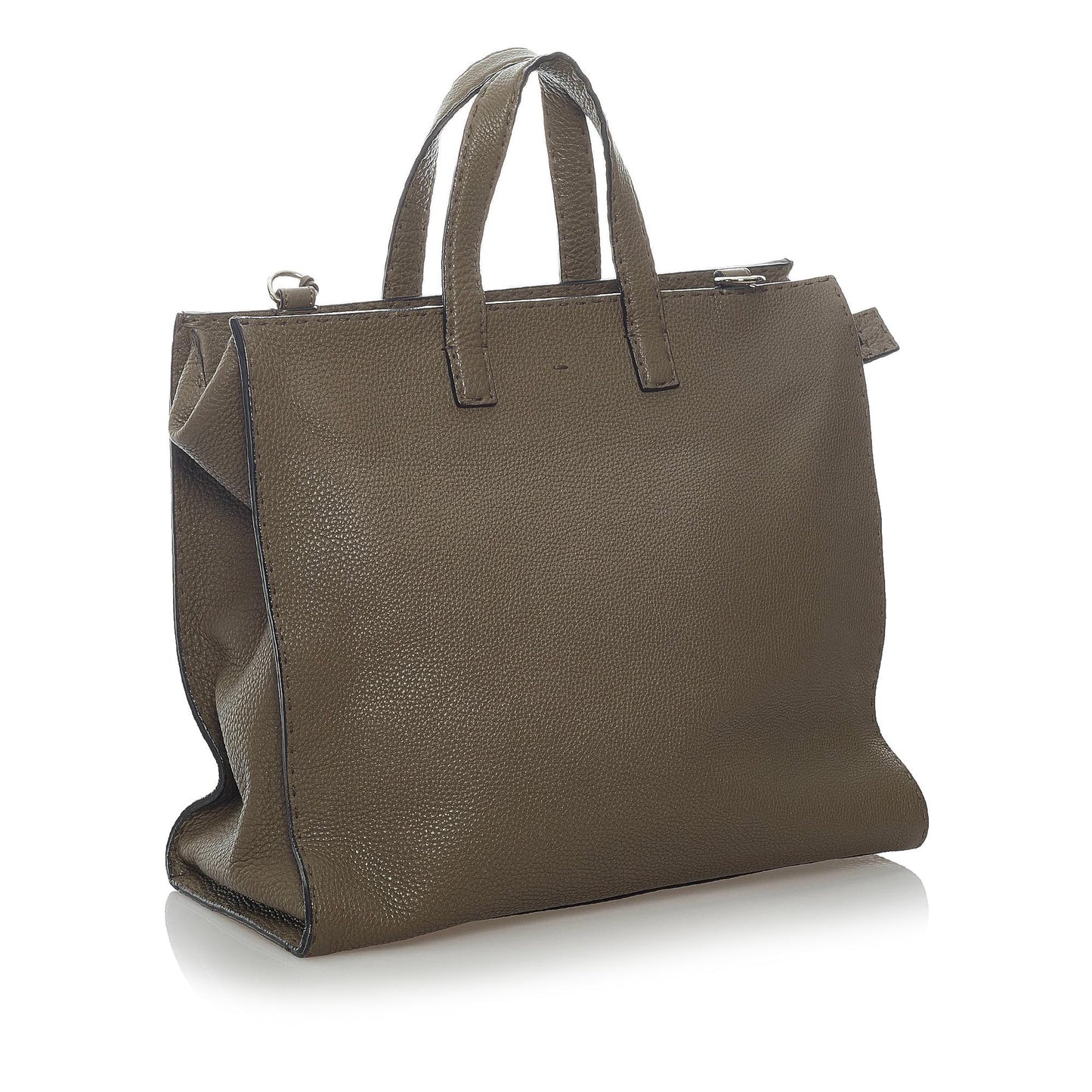 Fendi Selleria Satchel Shg Leather Satchel Bag