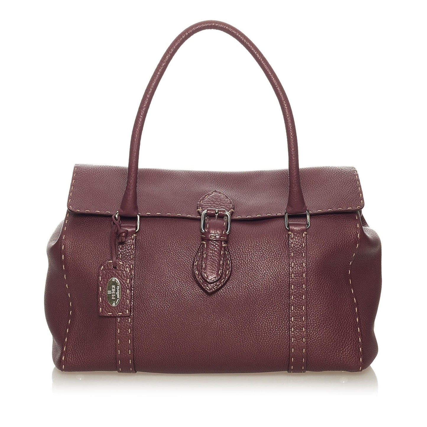 Fendi Selleria Linda Handbag Shg Leather Satchel Bag Handbag Shg 27779