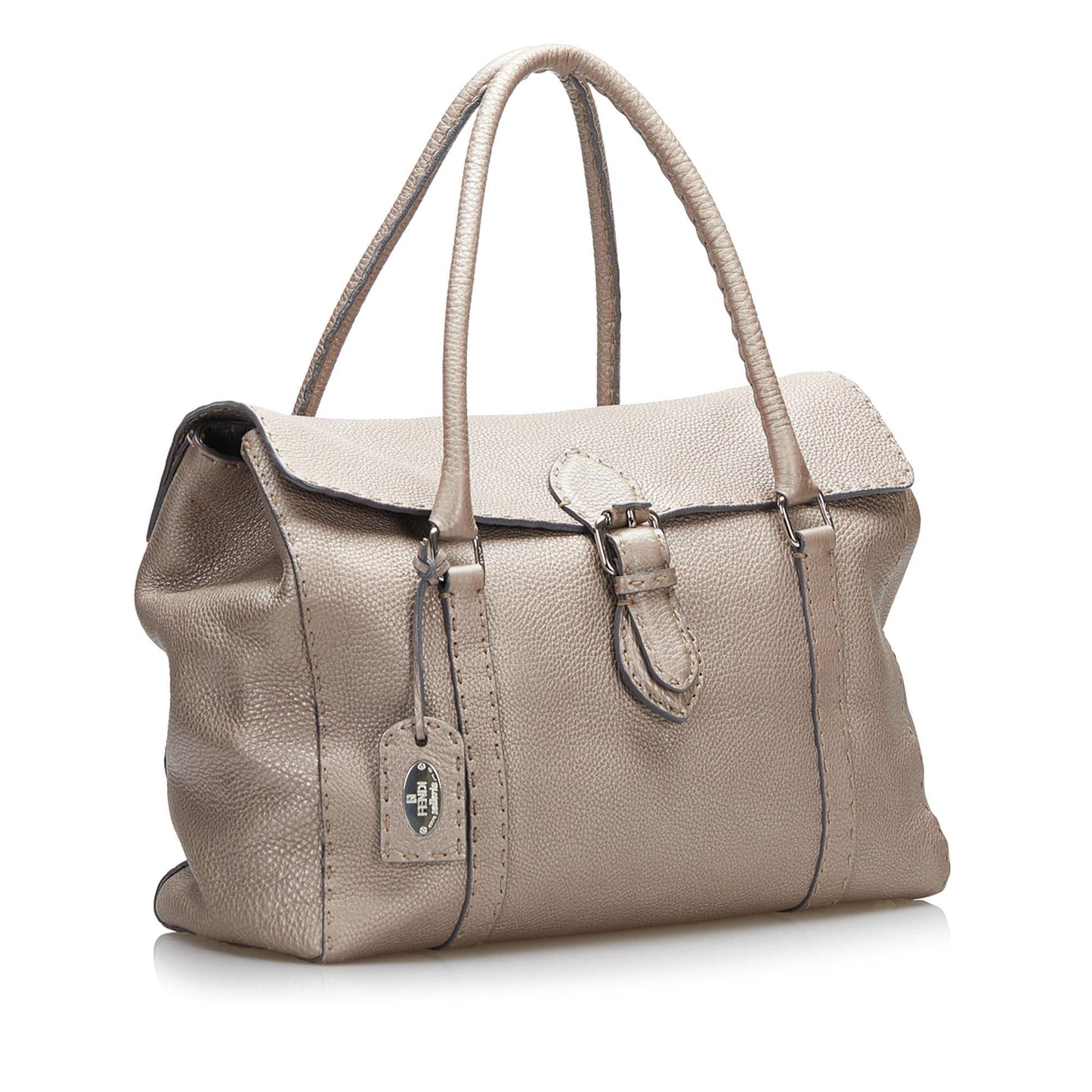 Fendi Selleria Linda Handbag Shg Uygmwl Leather Satchel Bag