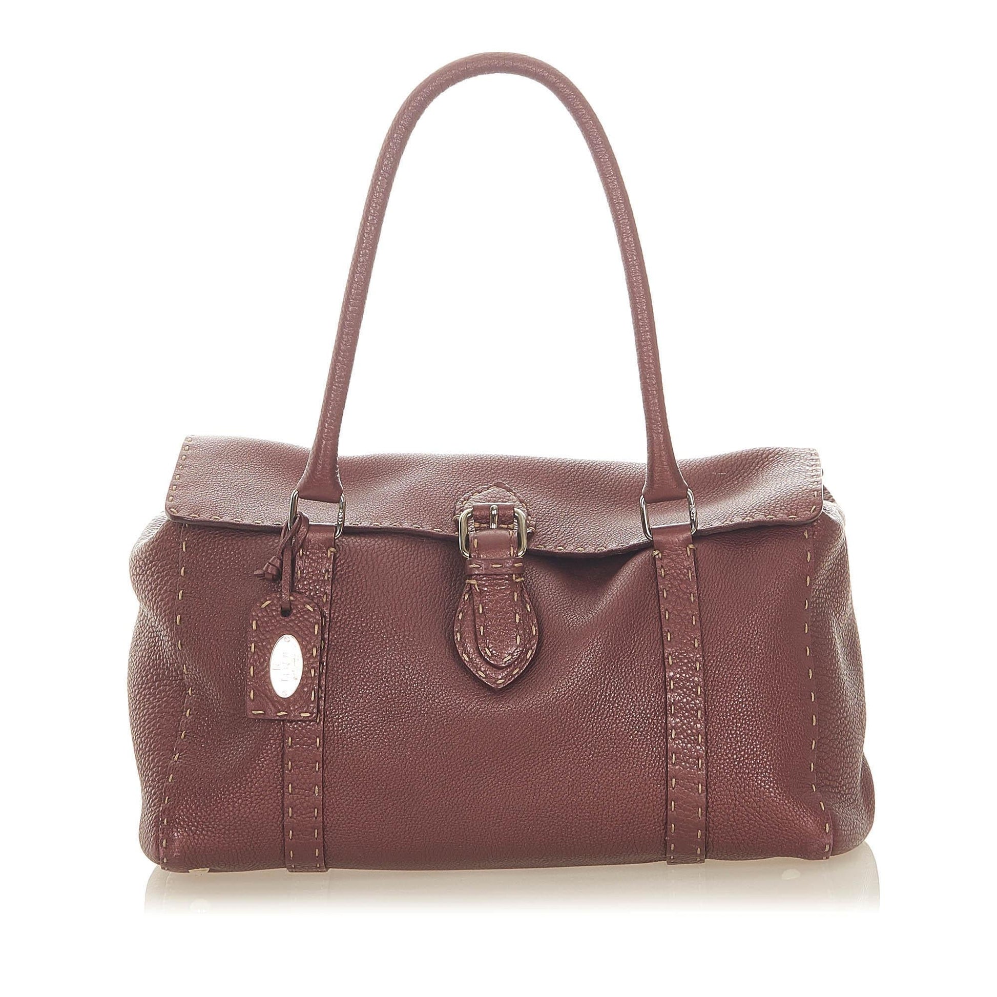 Fendi Selleria Linda Shoulder Bag Shg Leather Bag Shg 31687